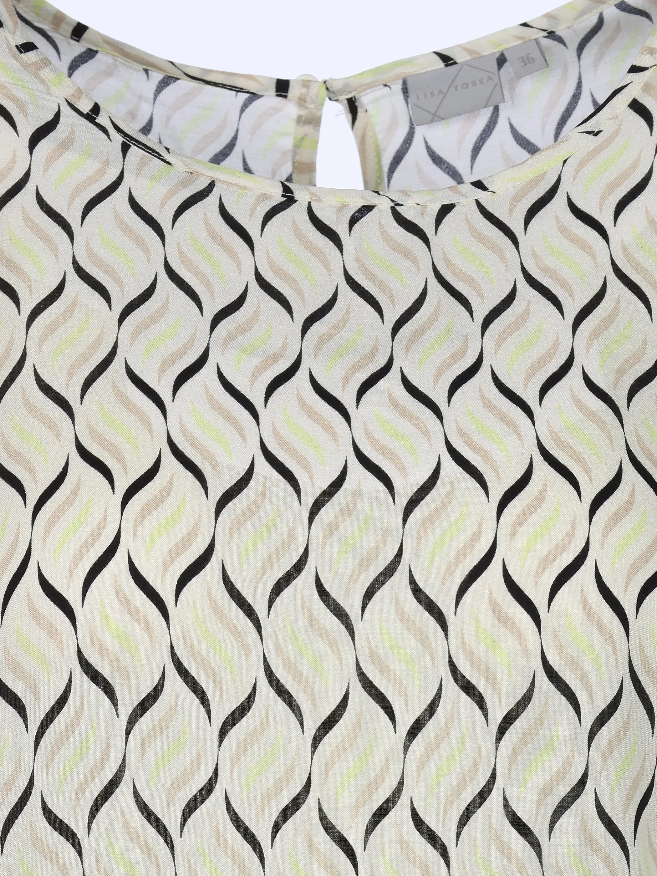 Lisa Tossa Da-Blusen-Top m. Print Grün 922452 LIME 3