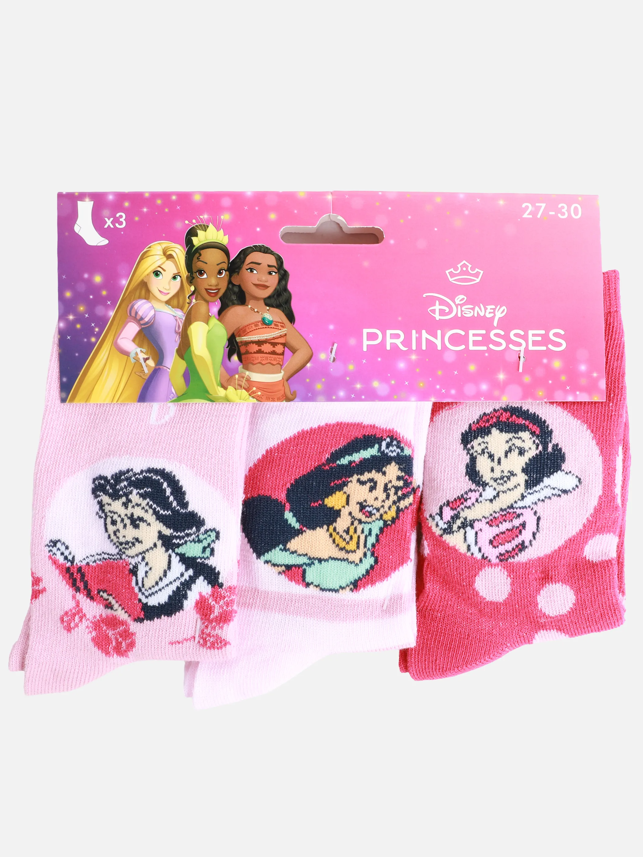Lizenz P94015001 Disney Girls Socks 3er Princess Rosa 926271 0004 2