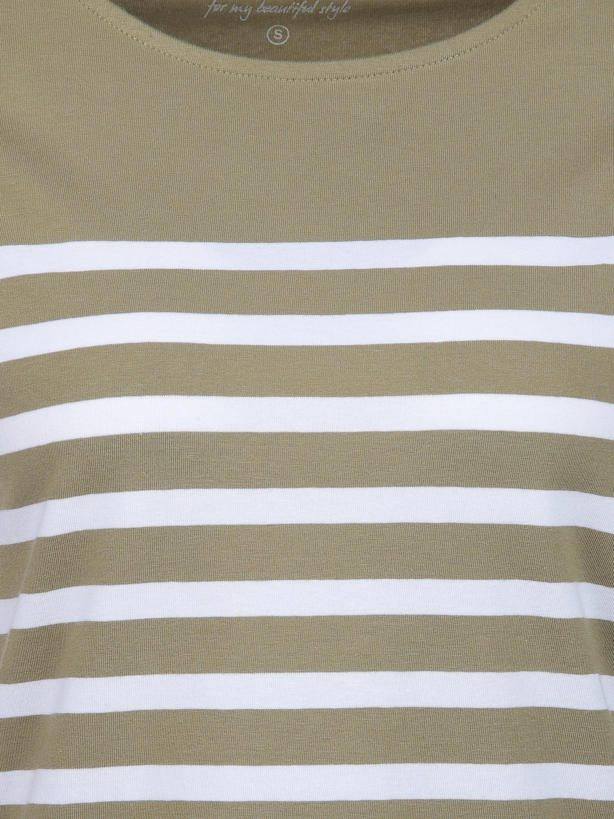 Sure Da-Streifen-Shirt m. 1/1 Arm Oliv 905914 KHAKI 3 Sure Da-Streifen-Shirt m. 1/1 Arm Oliv 905914 KHAKI 3