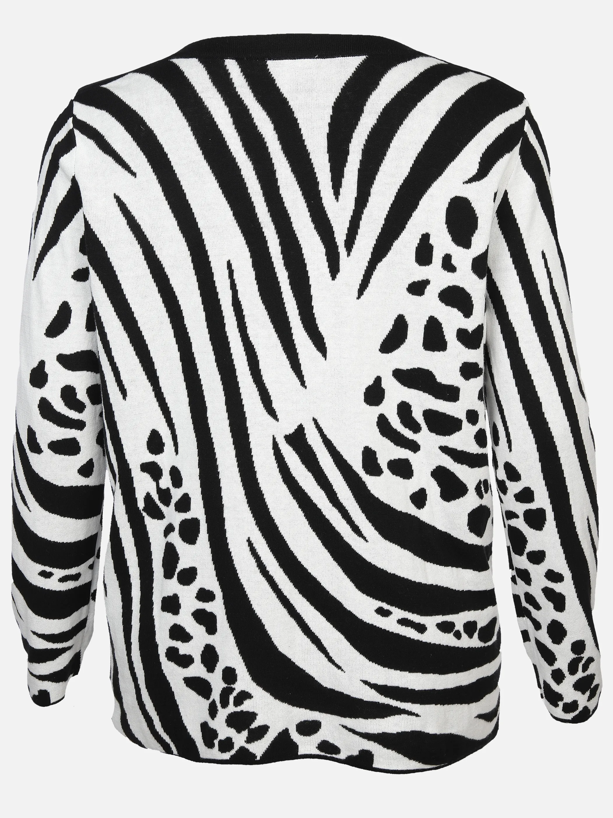 Sonja Blank Da-gr.Gr. Jaquard Pullover Schwarz 896792 SW/OFFW 2 Sonja Blank Da-gr.Gr. Jaquard Pullover Schwarz 896792 SW/OFFW 2