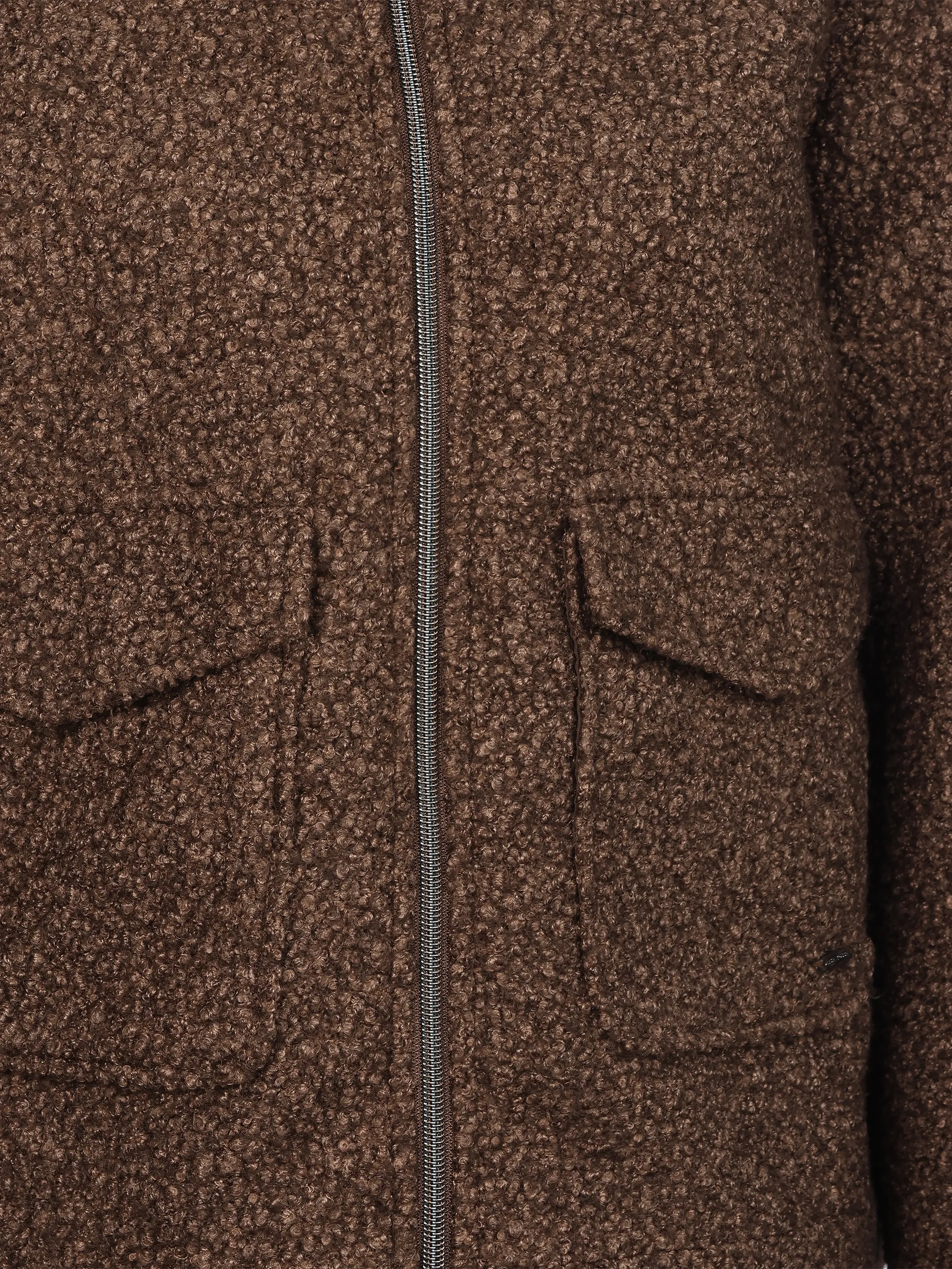 Lisa Tossa Da-Bouclé Jacke, cropped Braun 929148 JAVA 3
