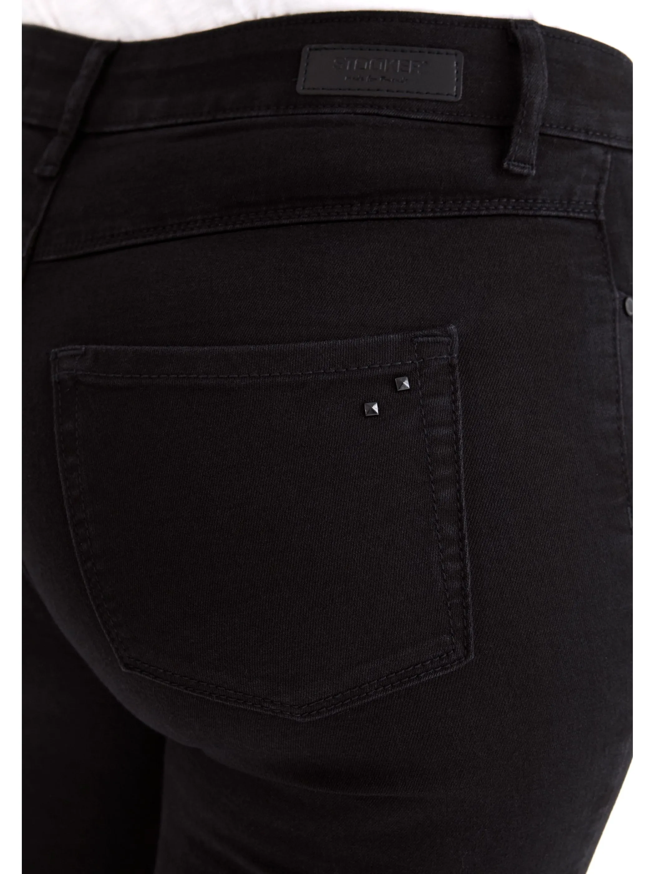 Stooker DOB 22900660007355 Da. Hosen,Flore Schwarz 771210 7355 3