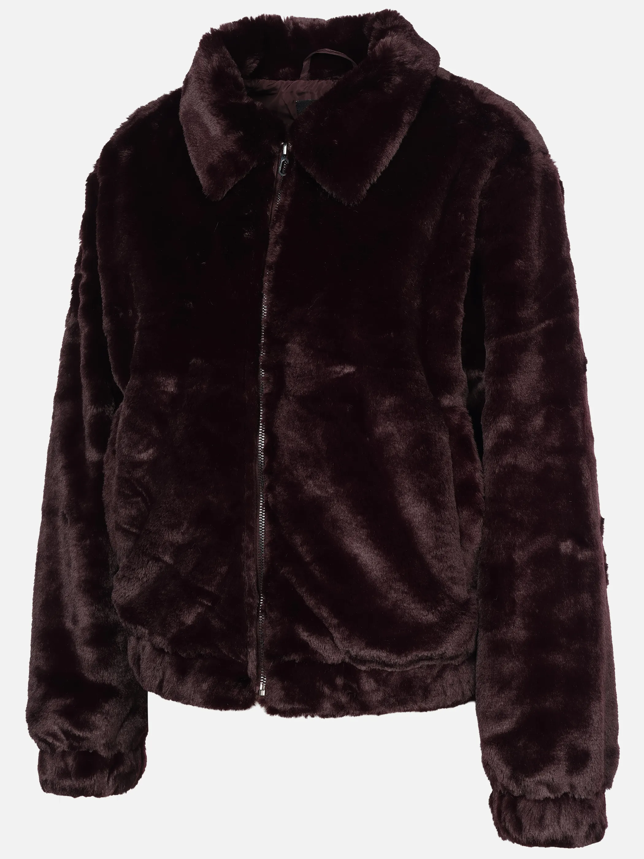 Sure Da. Kunstfelljacke m. Kragen Rot 929559 BORDEAUX 3