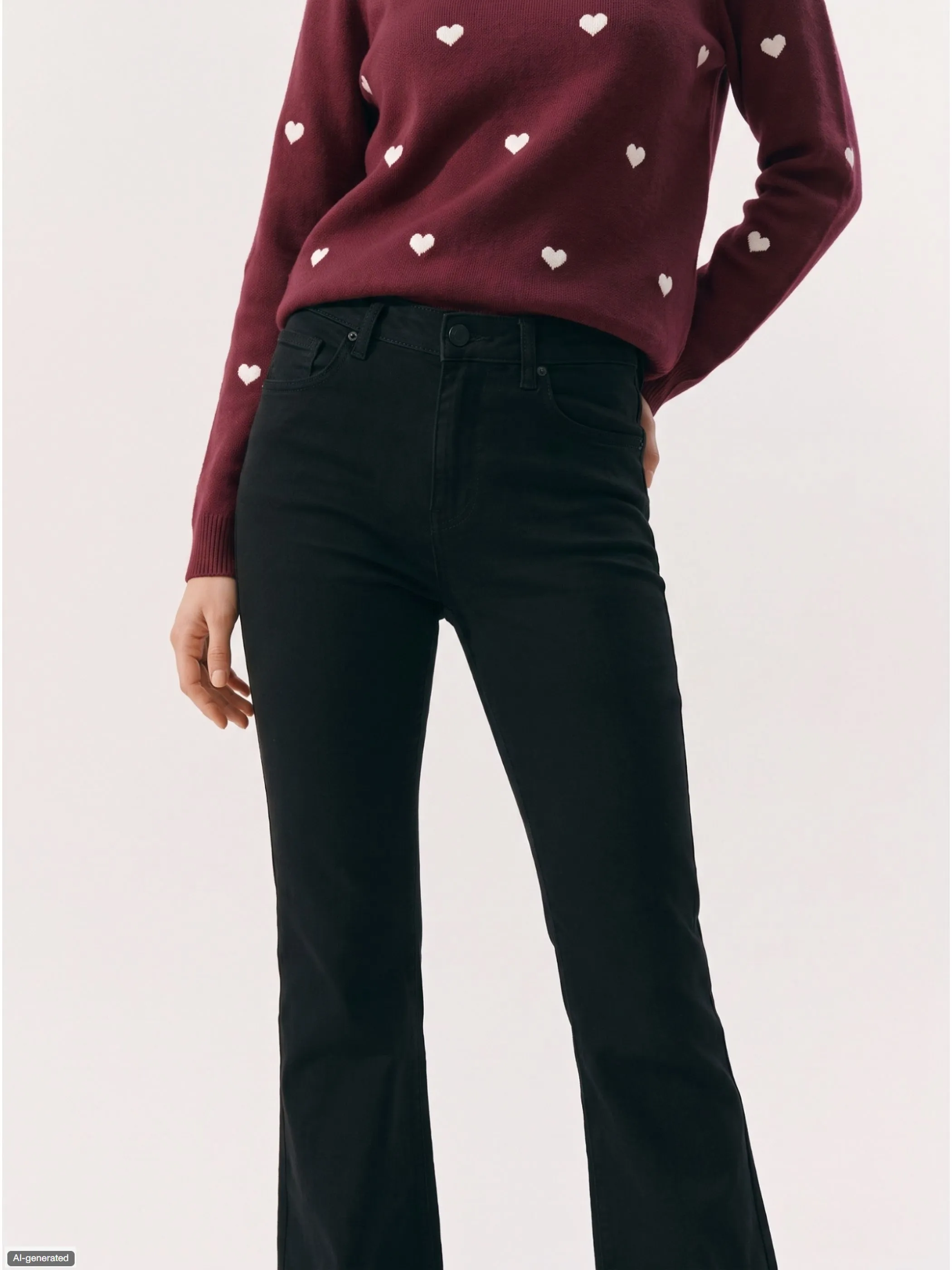 Vero Moda 10305103 VMFLASH MR FLARED JEA Schwarz 898674 177868 2