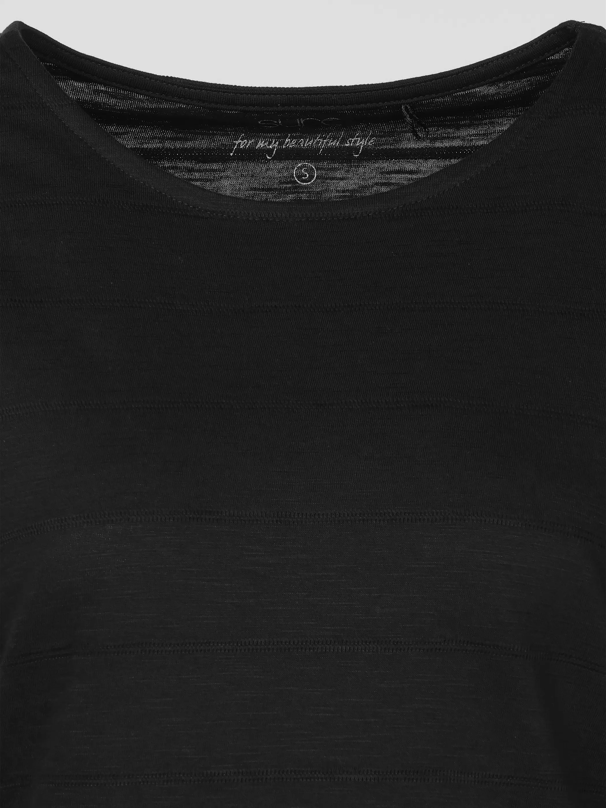Sure Da-Struktur-T-Shirt Schwarz 922018 BLACK 3