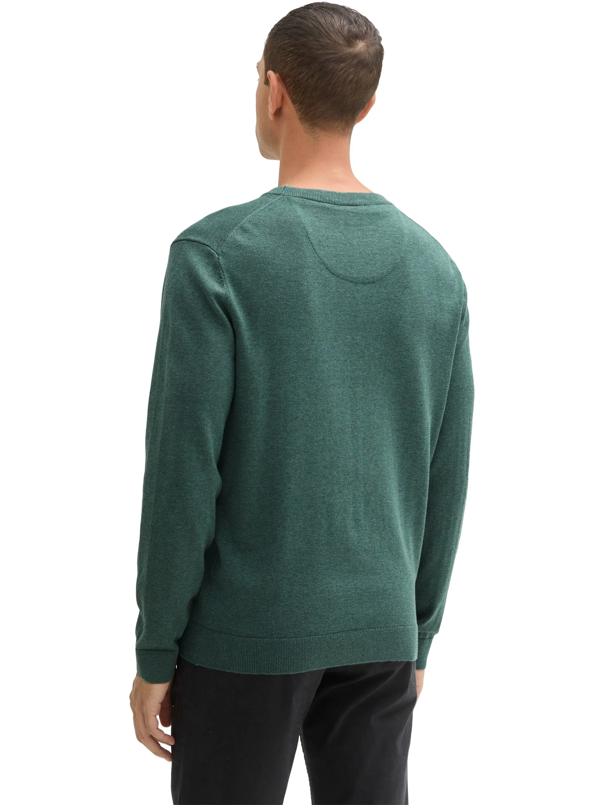 Tom Tailor 1039805 NOS basic crewneck knit Grün 898460 30358 2