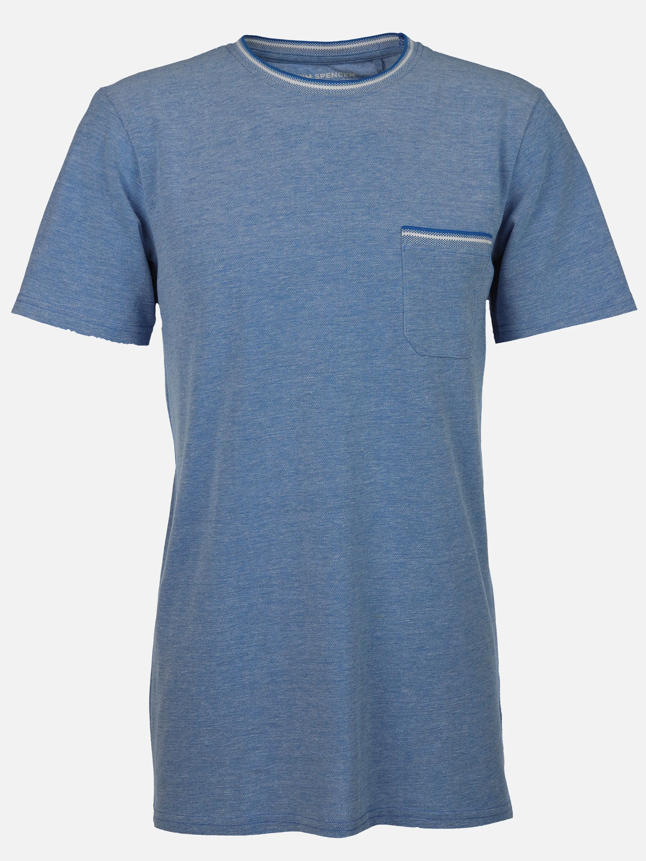 Jim Spencer He. T-Shirt 1/2 Arm twisted Blau 906257 BLUE 1 Jim Spencer He. T-Shirt 1/2 Arm twisted Blau 906257 BLUE 1