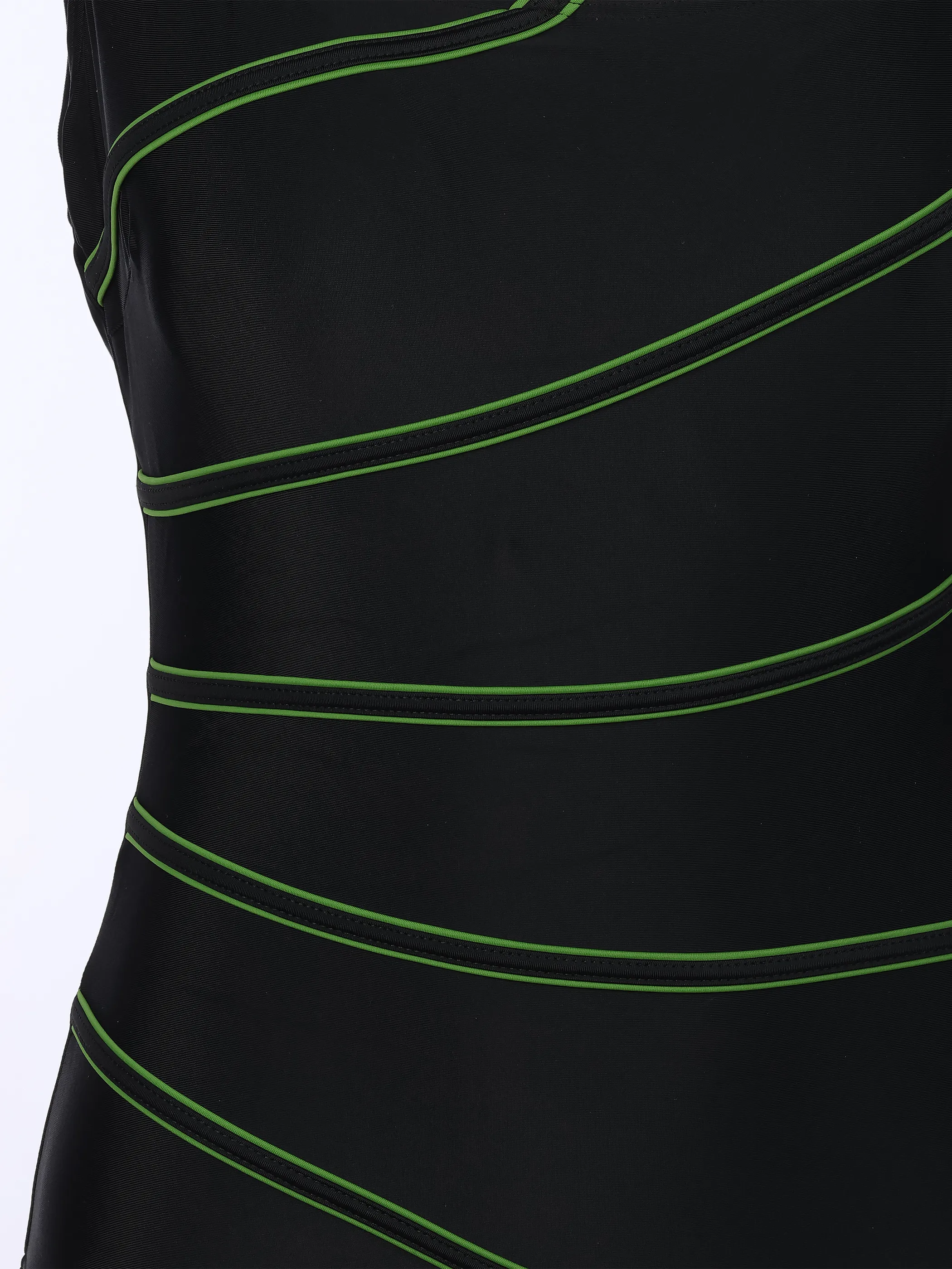 Grinario Sports Da-Badeanzug, gr.Gr., m. Kontraststreifen Schwarz 922523 BLACK 3