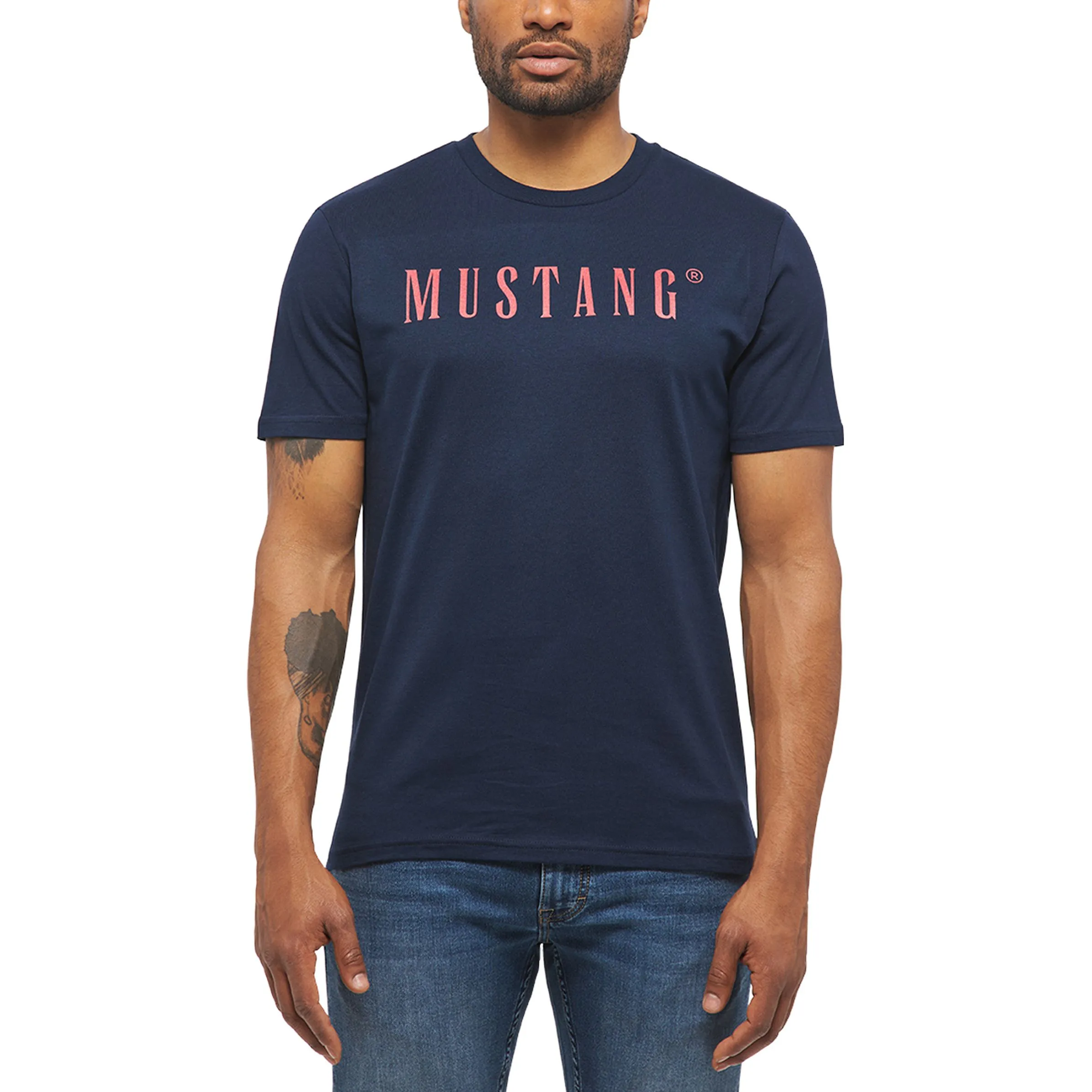 Mustang 1013221 STYLE ALEX C LOGO TEE Blau 874824 4085 4 Mustang 1013221 STYLE ALEX C LOGO TEE Blau 874824 4085 4