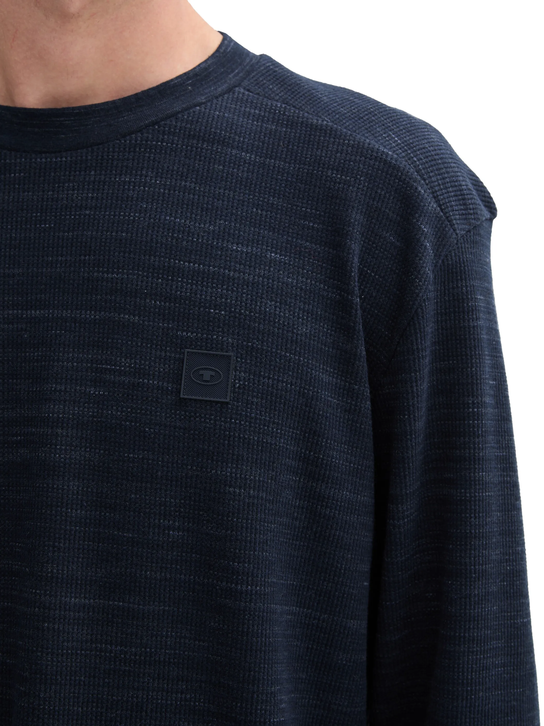 Tom Tailor 1043995 structured longsleeve Marine 903284 36827 4