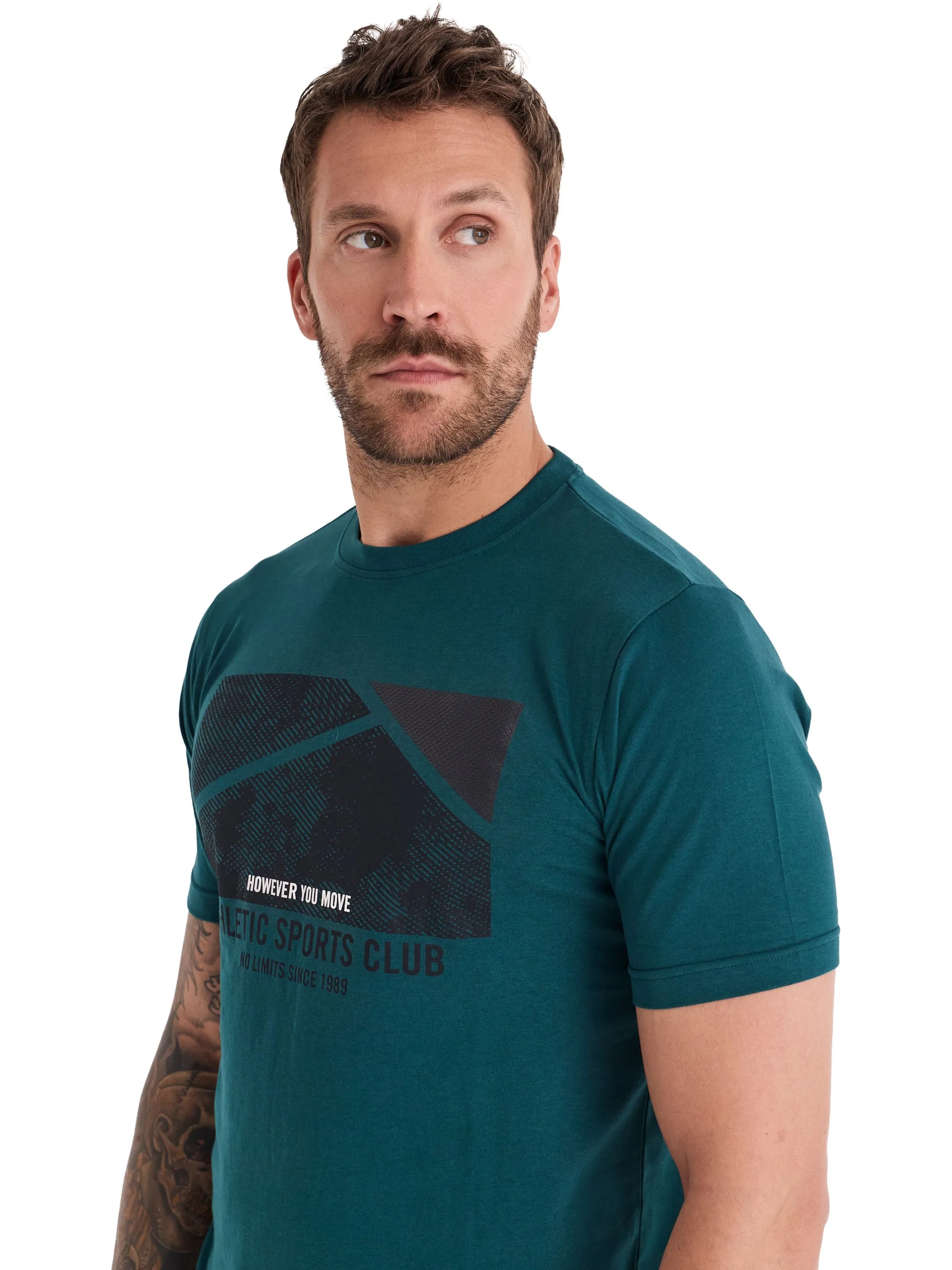 HERO by John Medoox 74306430005383 He. T-Shirts / Grün 937018 5383 3