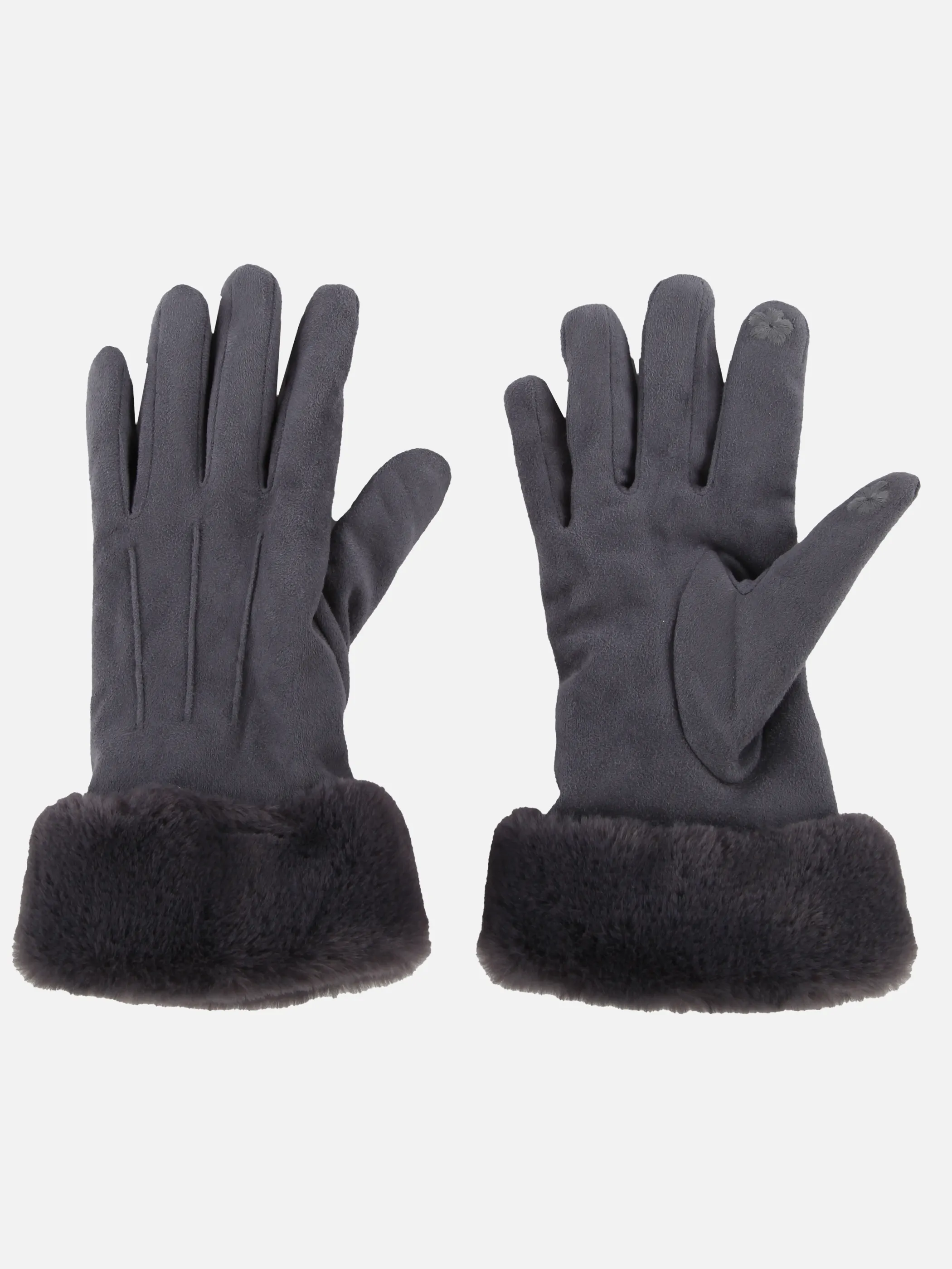 Sure Da-Handschuhe m. Kunstpelz Grau 915081 ANTHRA 2