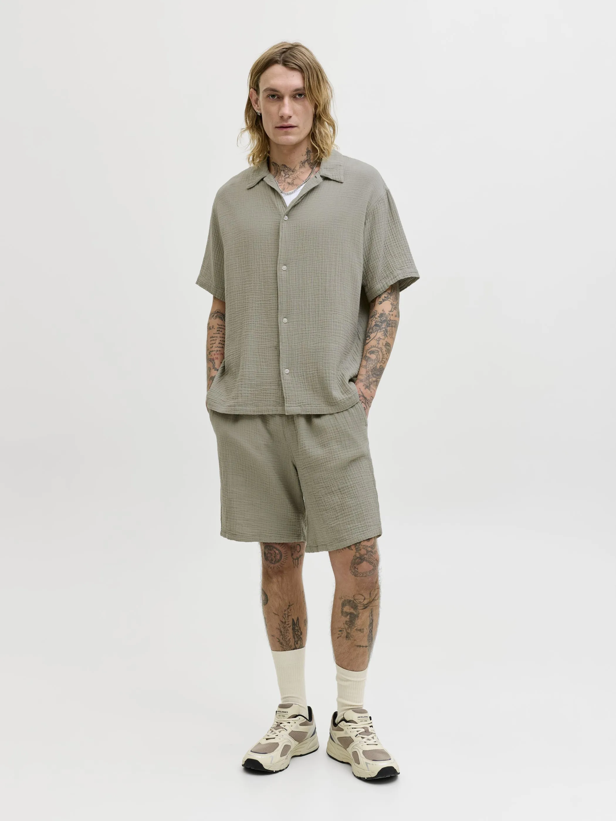 Jack Jones 12274758 JPSTJAIDEN PATRAS JOG Grün 907133 176290 1