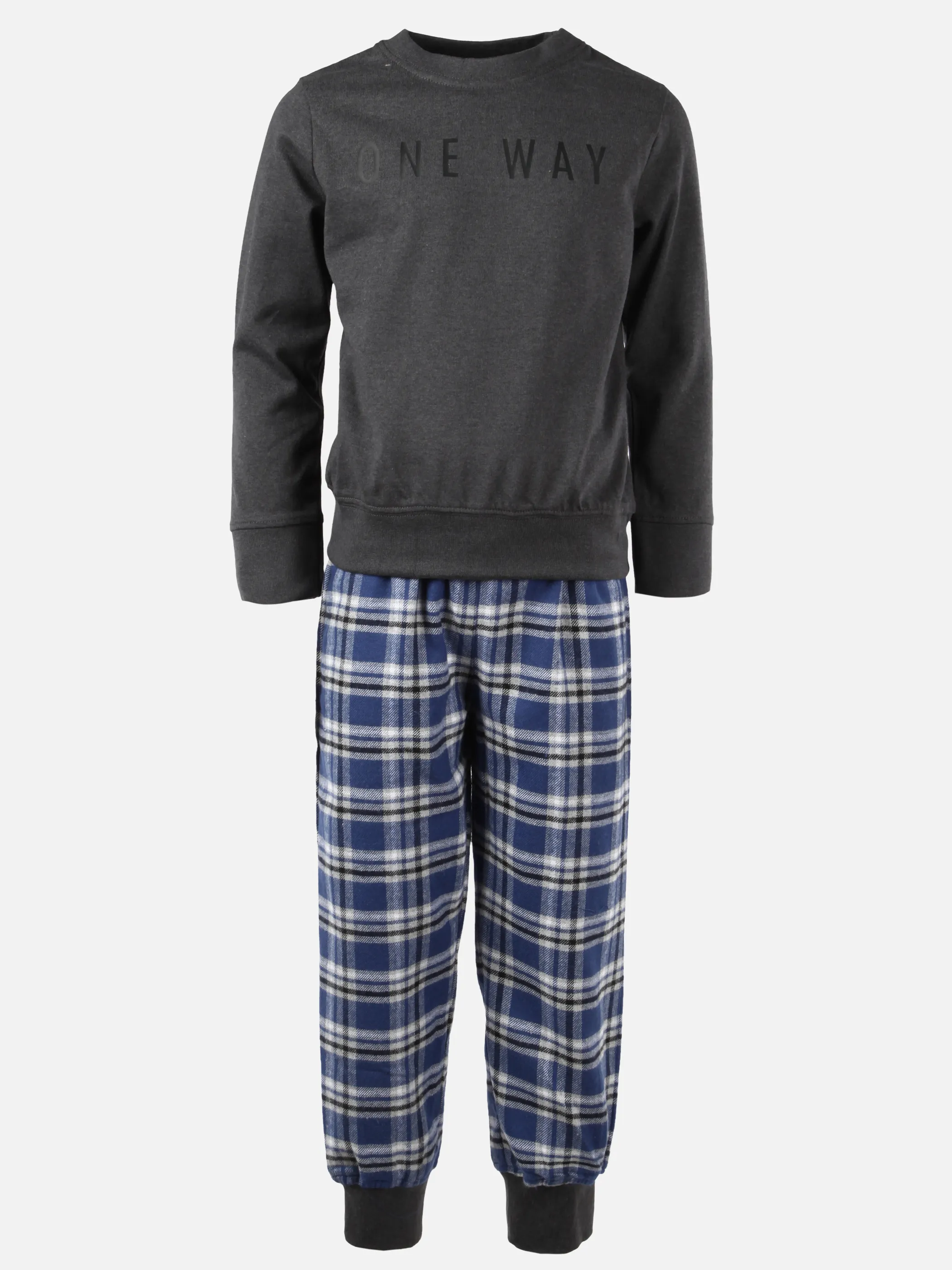One Way Mini Boys Pyjama Flanell Karo Beige 929621 BEIGE 1