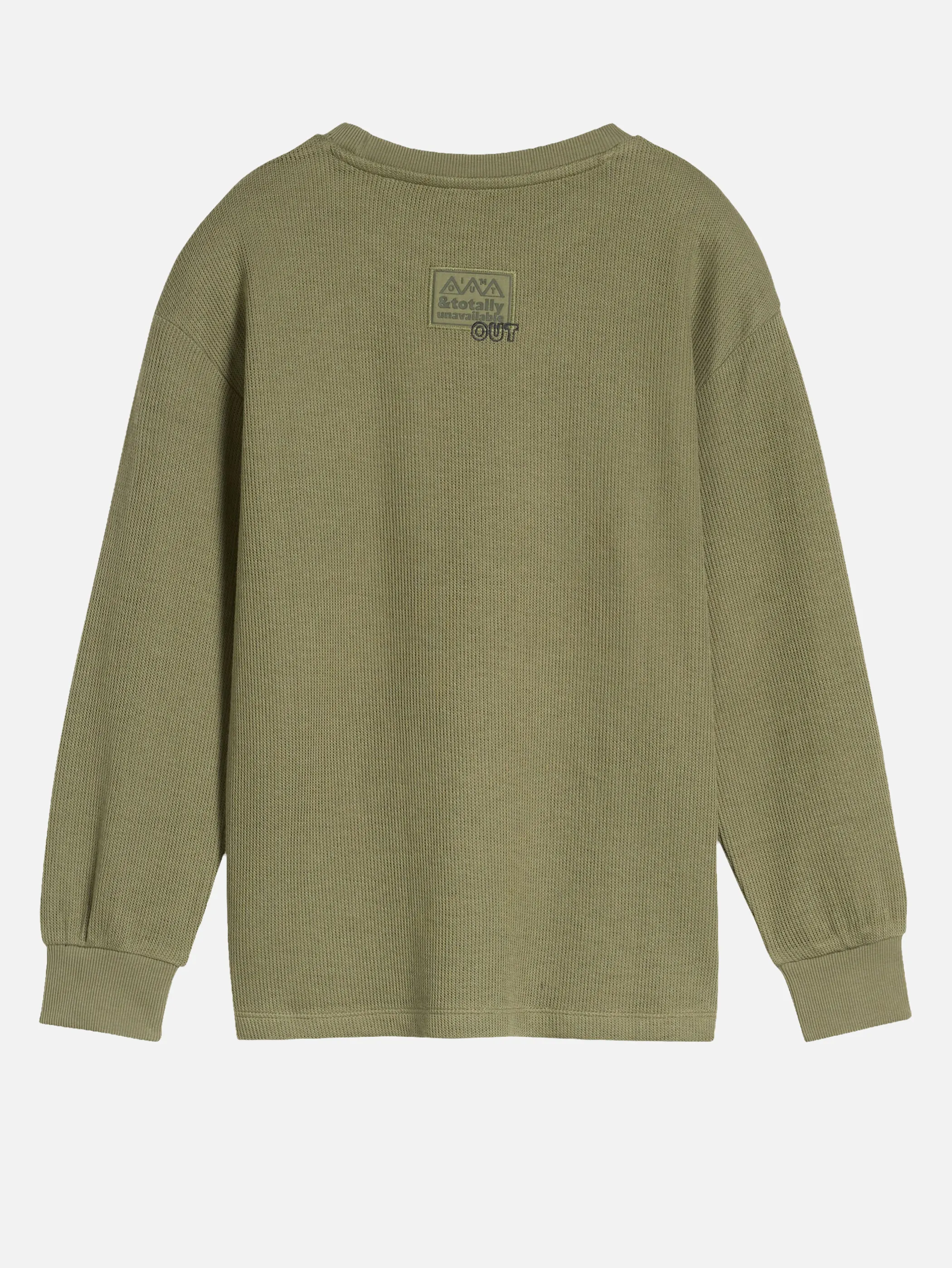 Tom Tailor 1052399 oversize badge longsleeve Grün 934506 10905 2