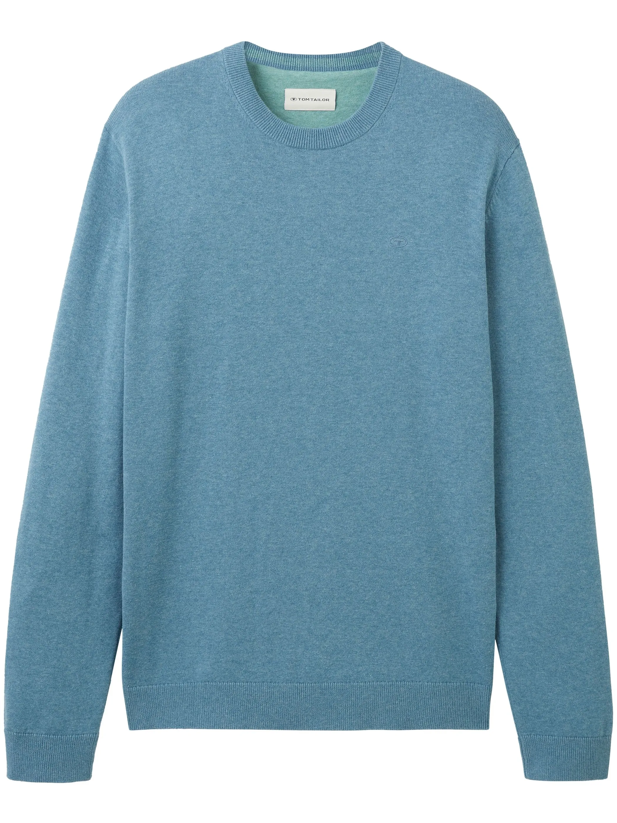 Tom Tailor 1039805 NOS basic crewneck knit Blau 898460 34138 1 Tom Tailor 1039805 NOS basic crewneck knit Blau 898460 34138 1