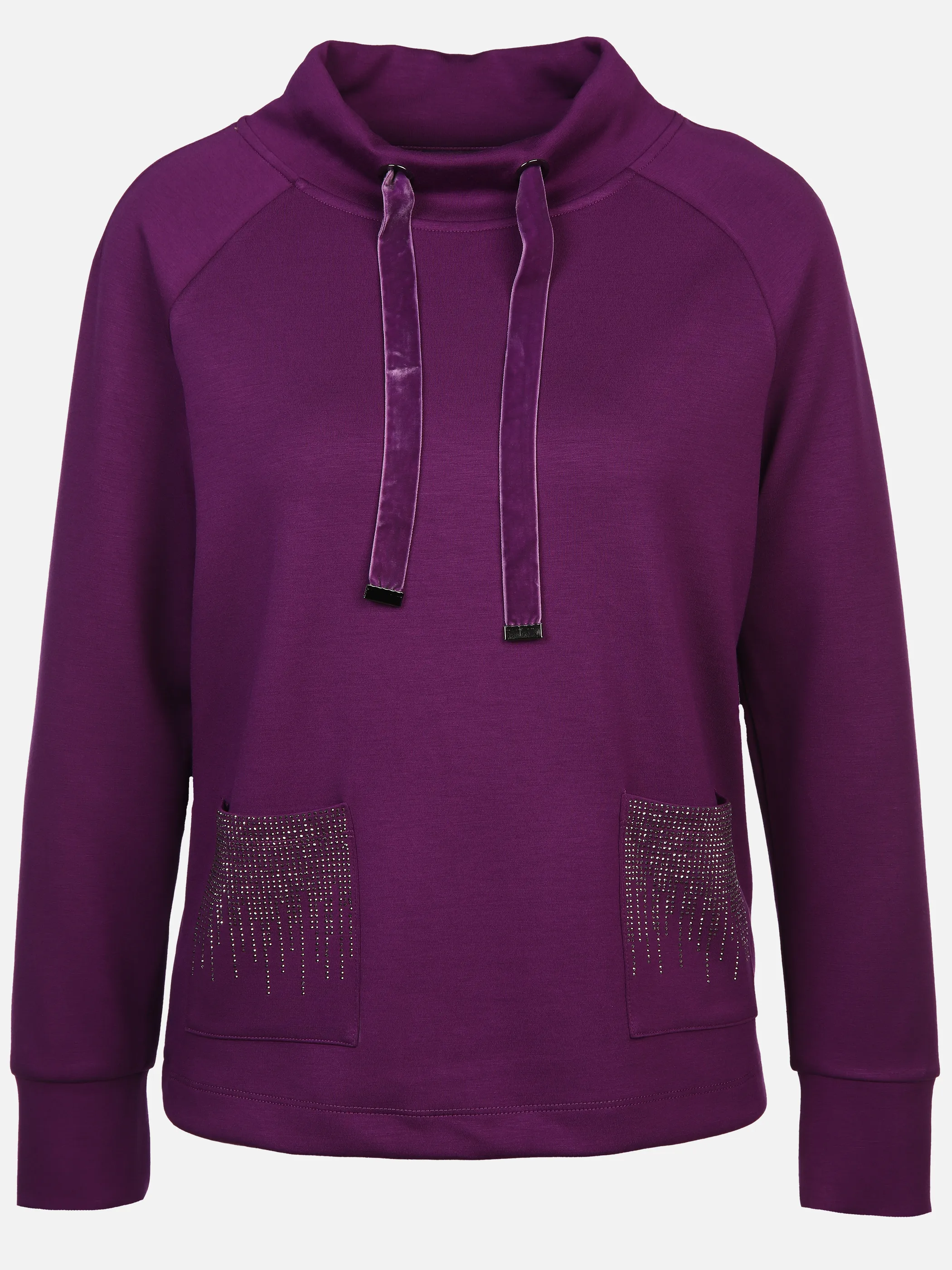 Lisa Tossa Da-Edelsweatshirt m.Stehkragen Lila 897682 PURPLE 1