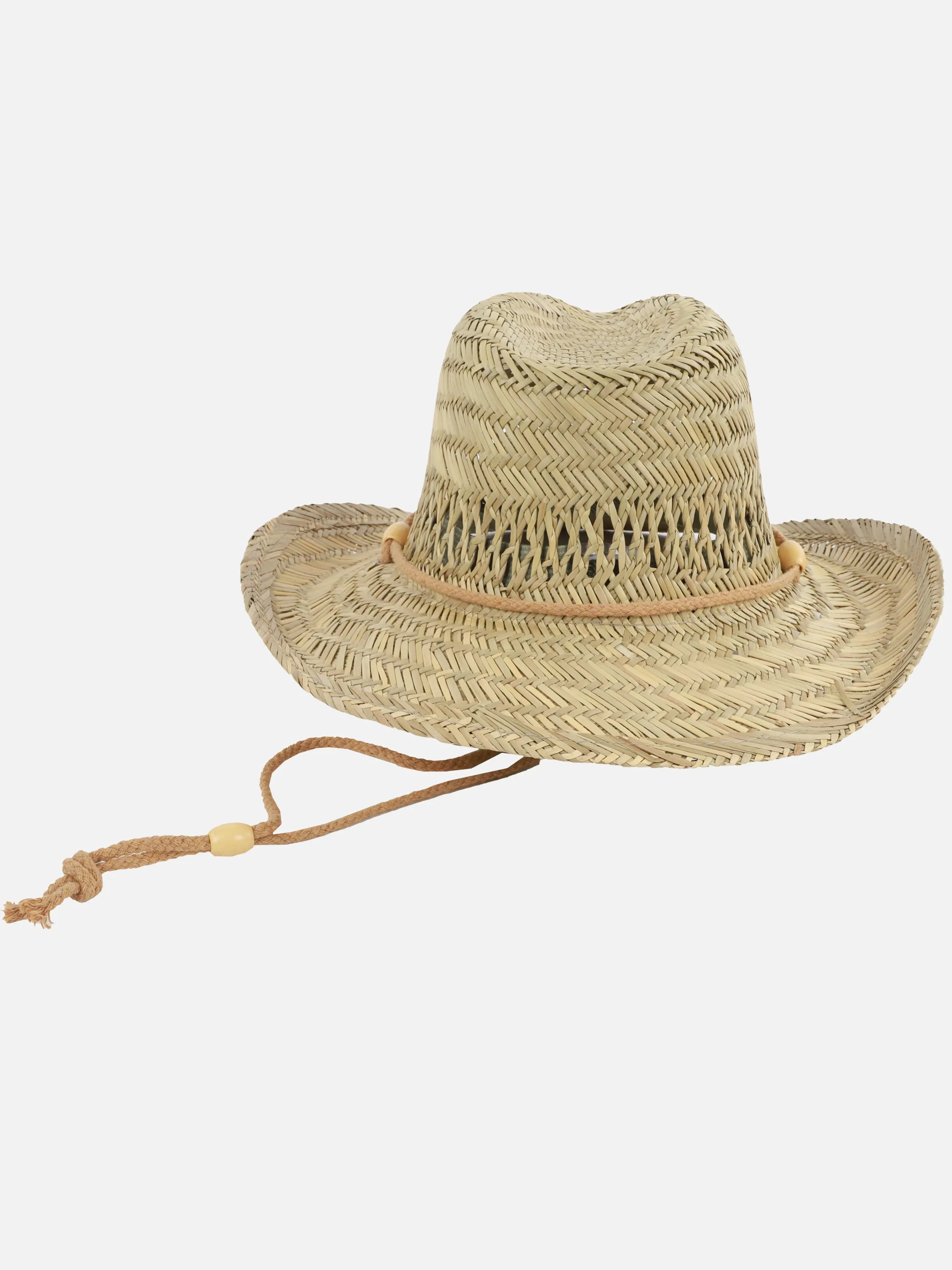 Southern Territory He-Strohhut m. Holzperlenband Beige 908503 BEIGE 1