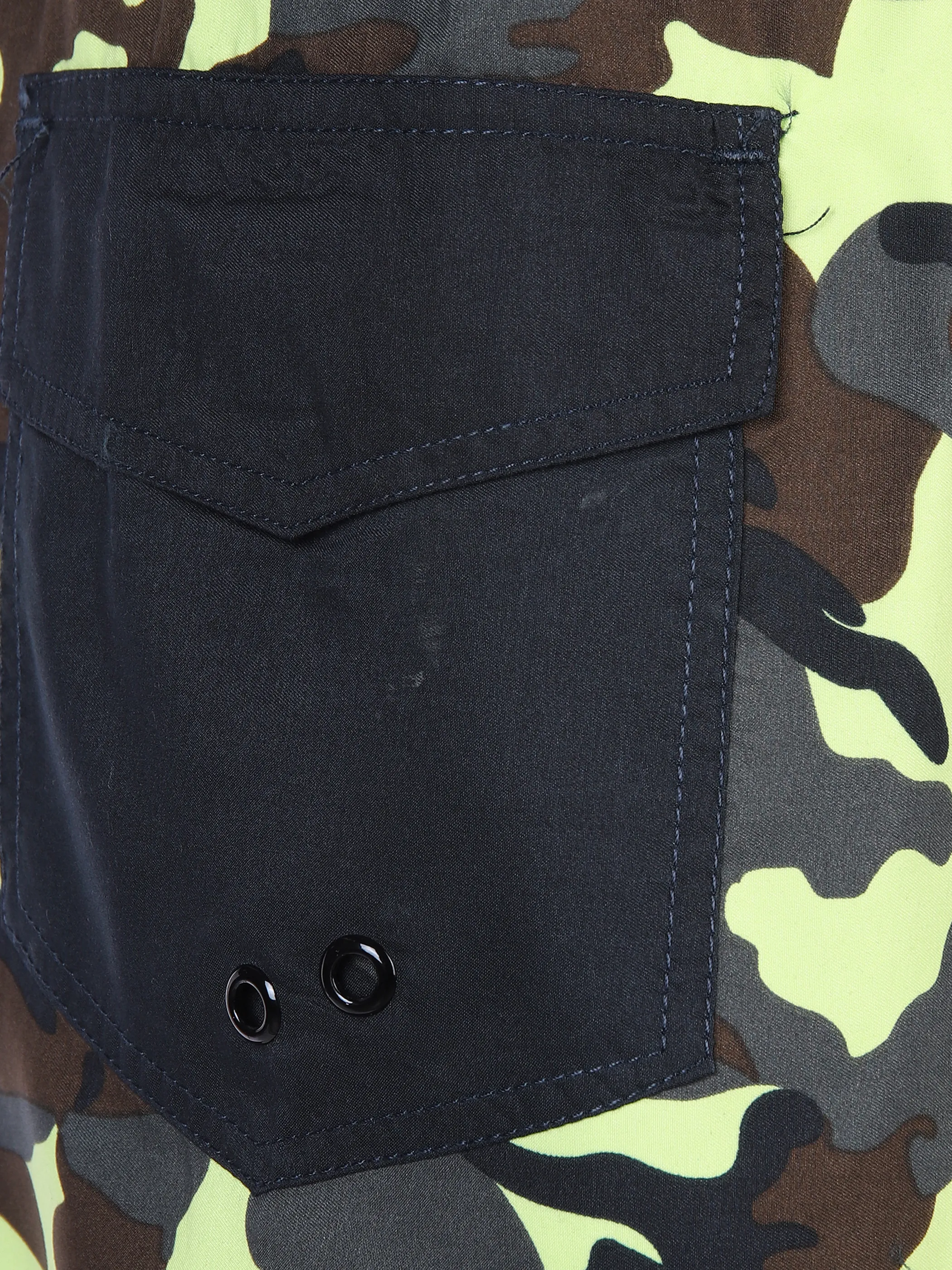 Grinario Sports He-Badeshorts mit Camouflage-M Grün 861321 KHAKI/CAMO 3