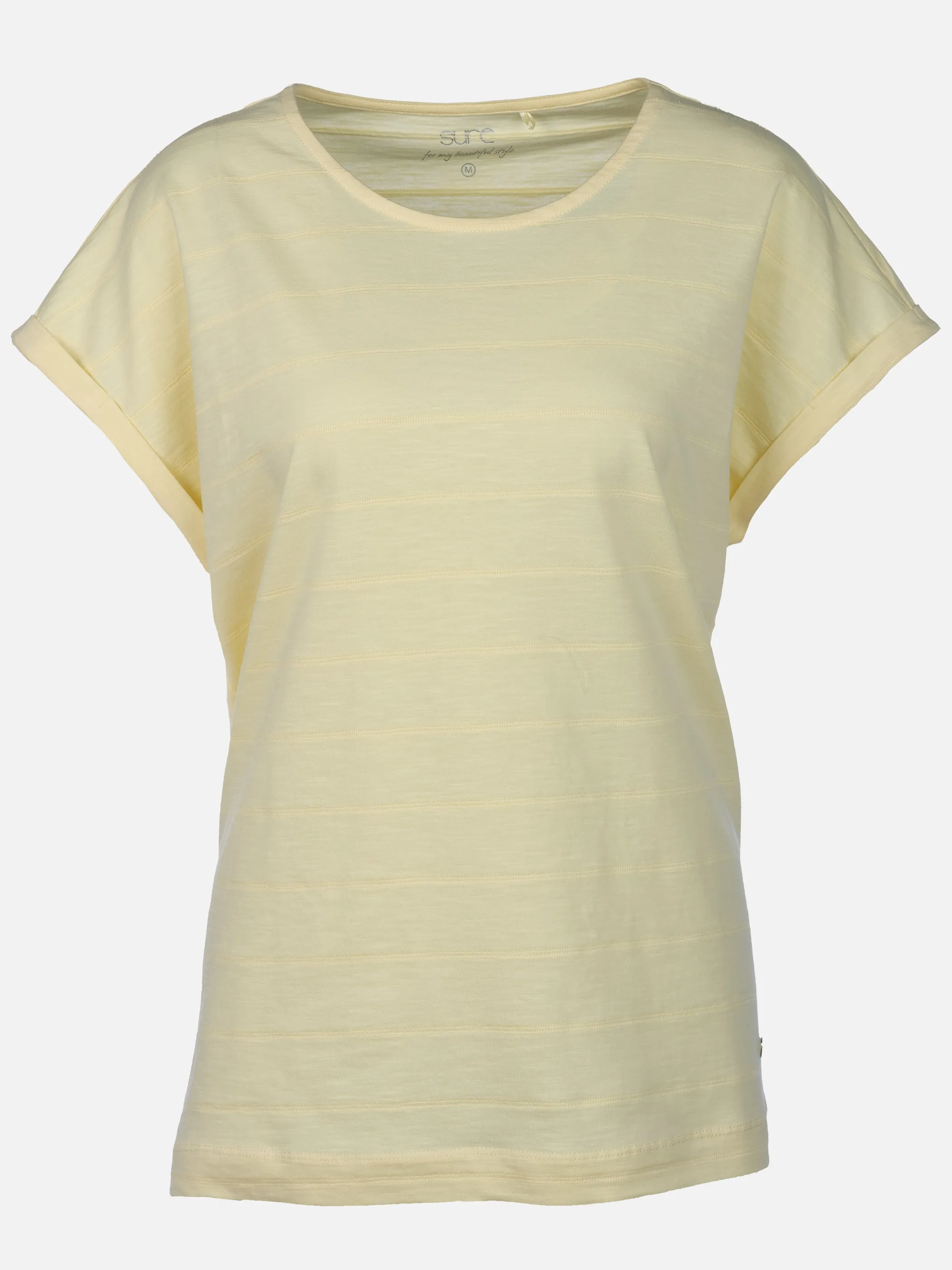 Sure Da-Struktur-T-Shirt Gelb 922011 YELLOW 1