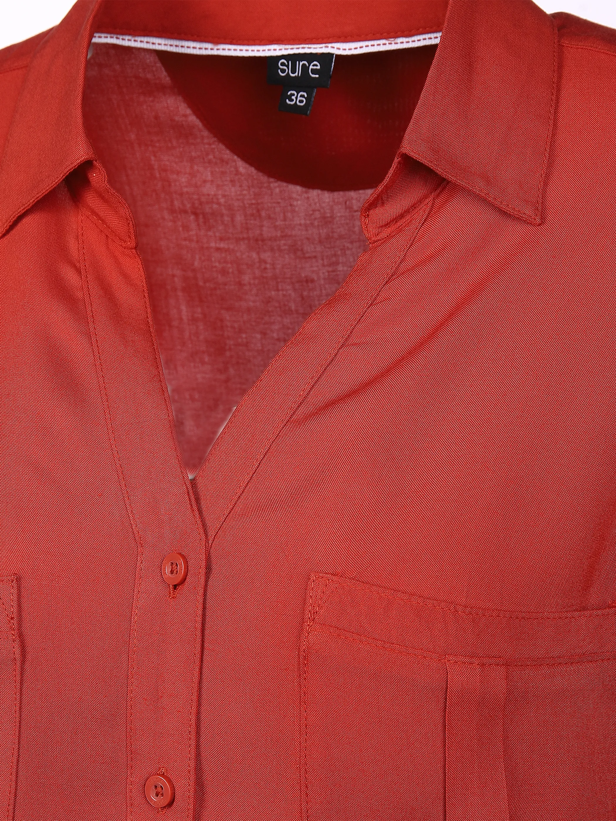 Sure Da-Bluse m. Gucci-Kragen Rot 853387 RUST 3 Sure Da-Bluse m. Gucci-Kragen Rot 853387 RUST 3