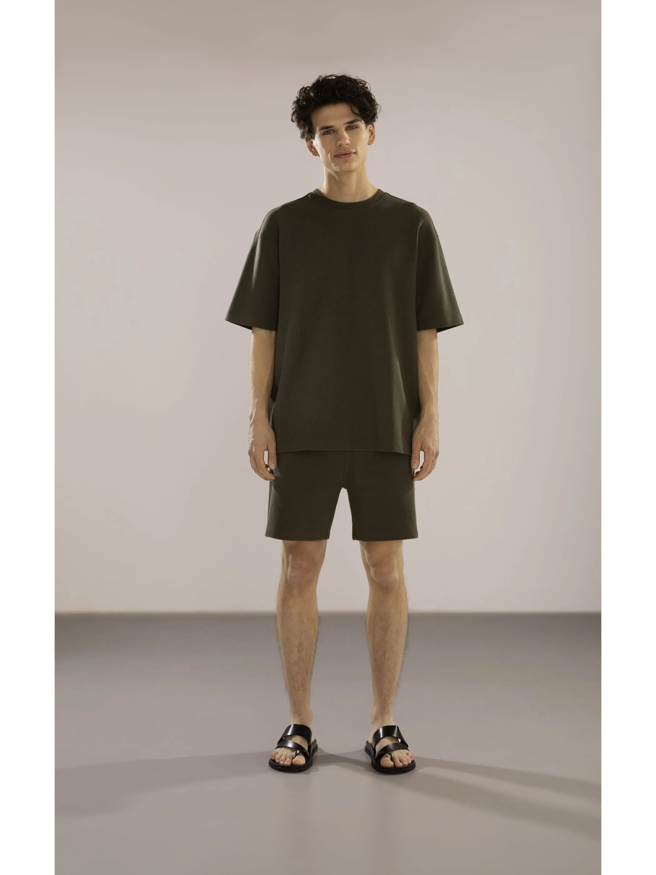 IX-O YF-He Sweatshort Oliv 907865 D'KHAKI 4 IX-O YF-He Sweatshort Oliv 907865 D'KHAKI 4