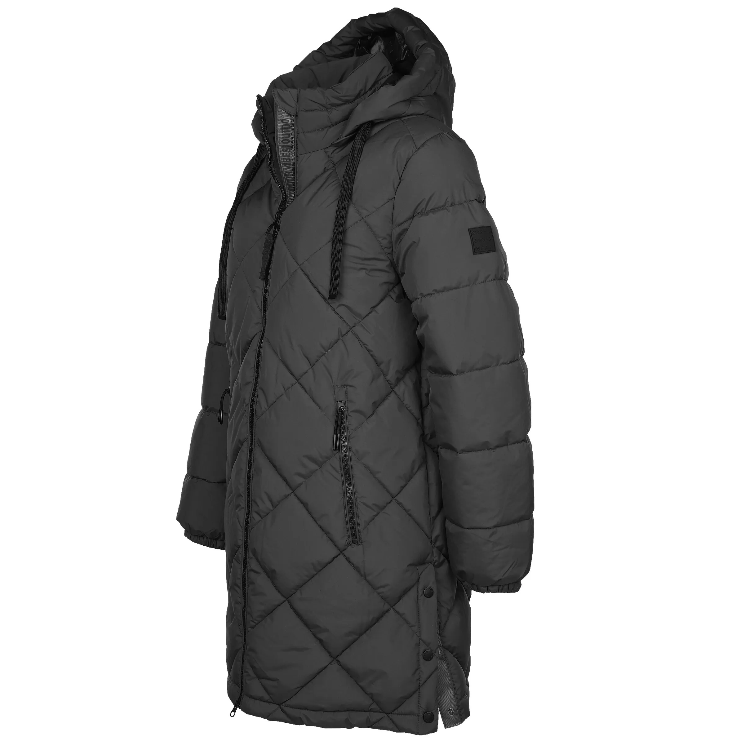 Sure Da-Steppmantel m.Kapuze Schwarz 880227 BLACK 3 Sure Da-Steppmantel m.Kapuze Schwarz 880227 BLACK 3