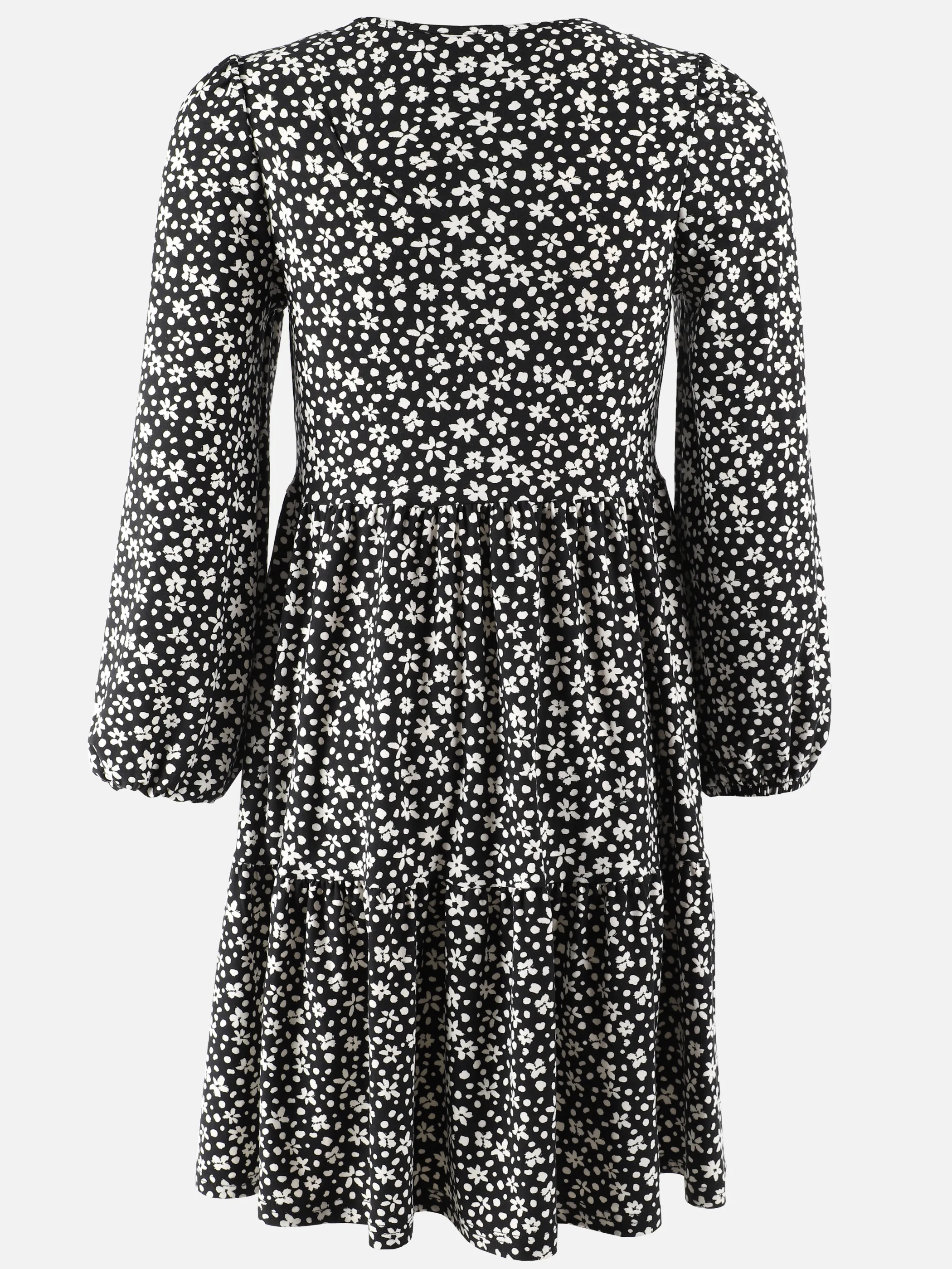 Stop + Go Jugendliche Mädchen Kleid mit bunten Blumen AOP/ Schwarz 898722 SCHWARZ 2 Stop + Go Jugendliche Mädchen Kleid mit bunten Blumen AOP/ Schwarz 898722 SCHWARZ 2