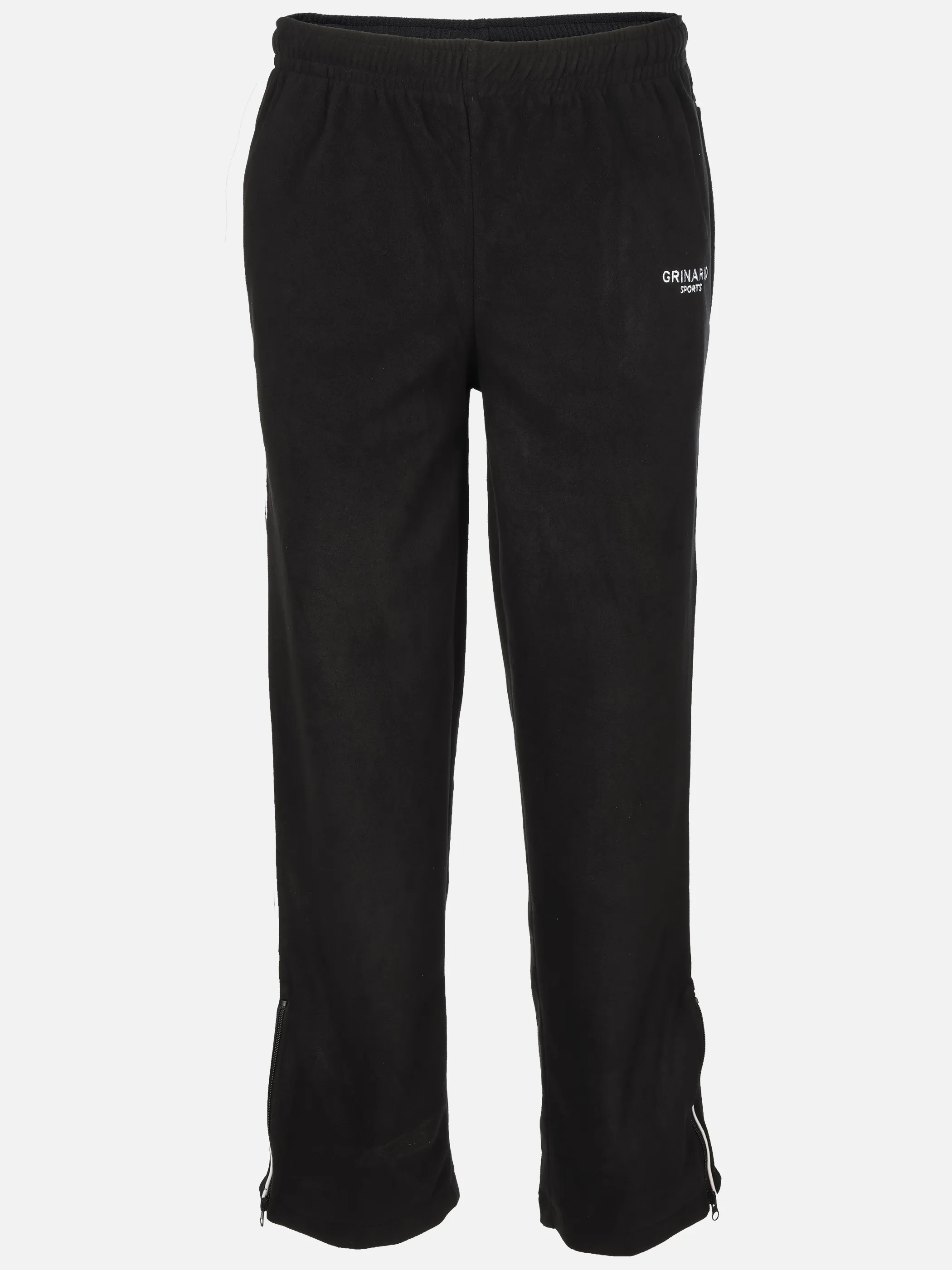 Grinario Sports He-Fleece Jogginghose, m. Paspel Schwarz 928196 BLK BEAUTY 1