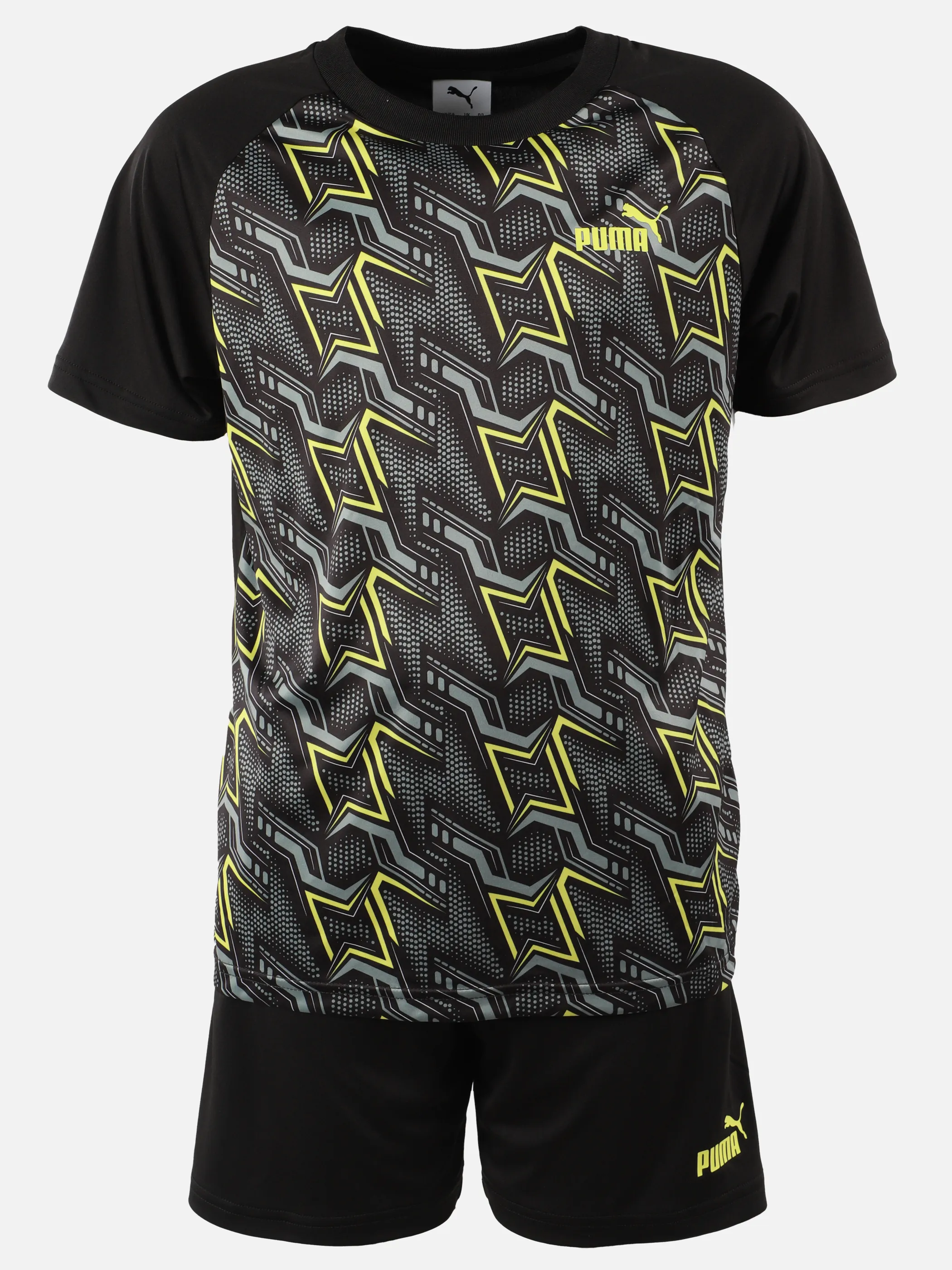 Puma 686301 TB-Set kurz ESS Poly AOP Tee Schwarz 904562 0001 4