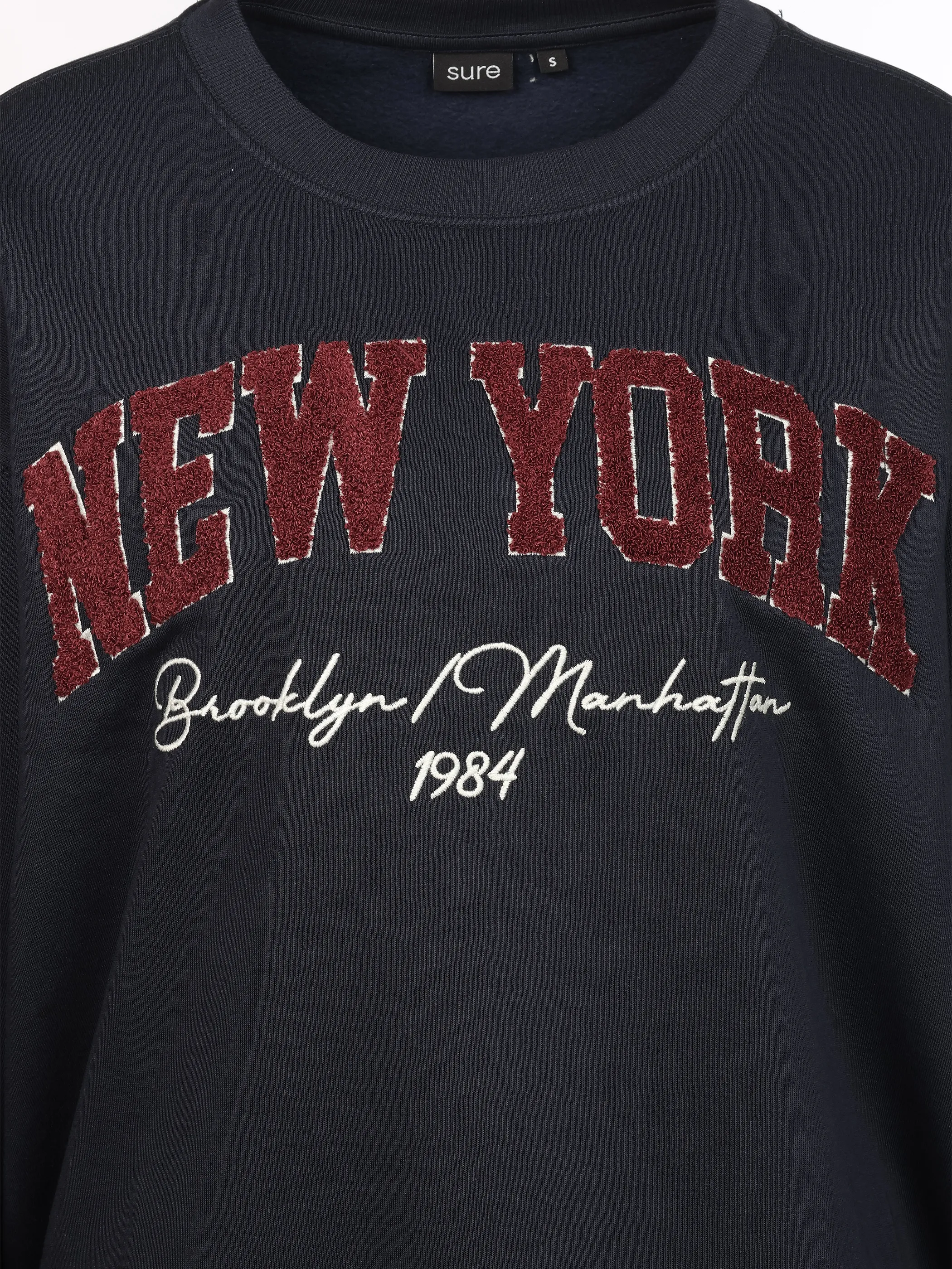 Sure Da-Sweatshirt m. Stickerei Marine 928159 SAPPHIRE 3