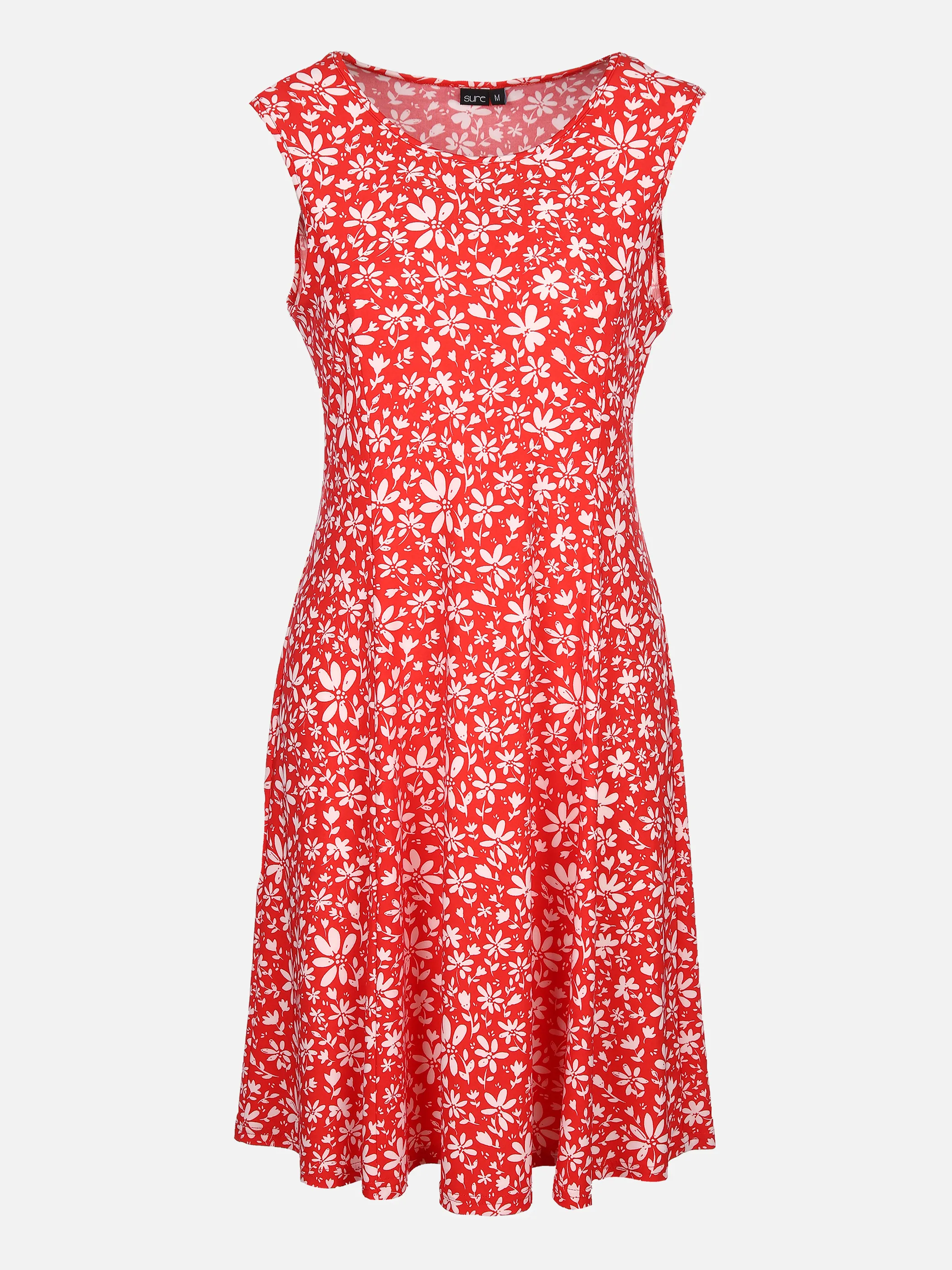 Sure Da-Alloverdruck-Kleid ärmellos Rot 851886 RED/WHITE 1