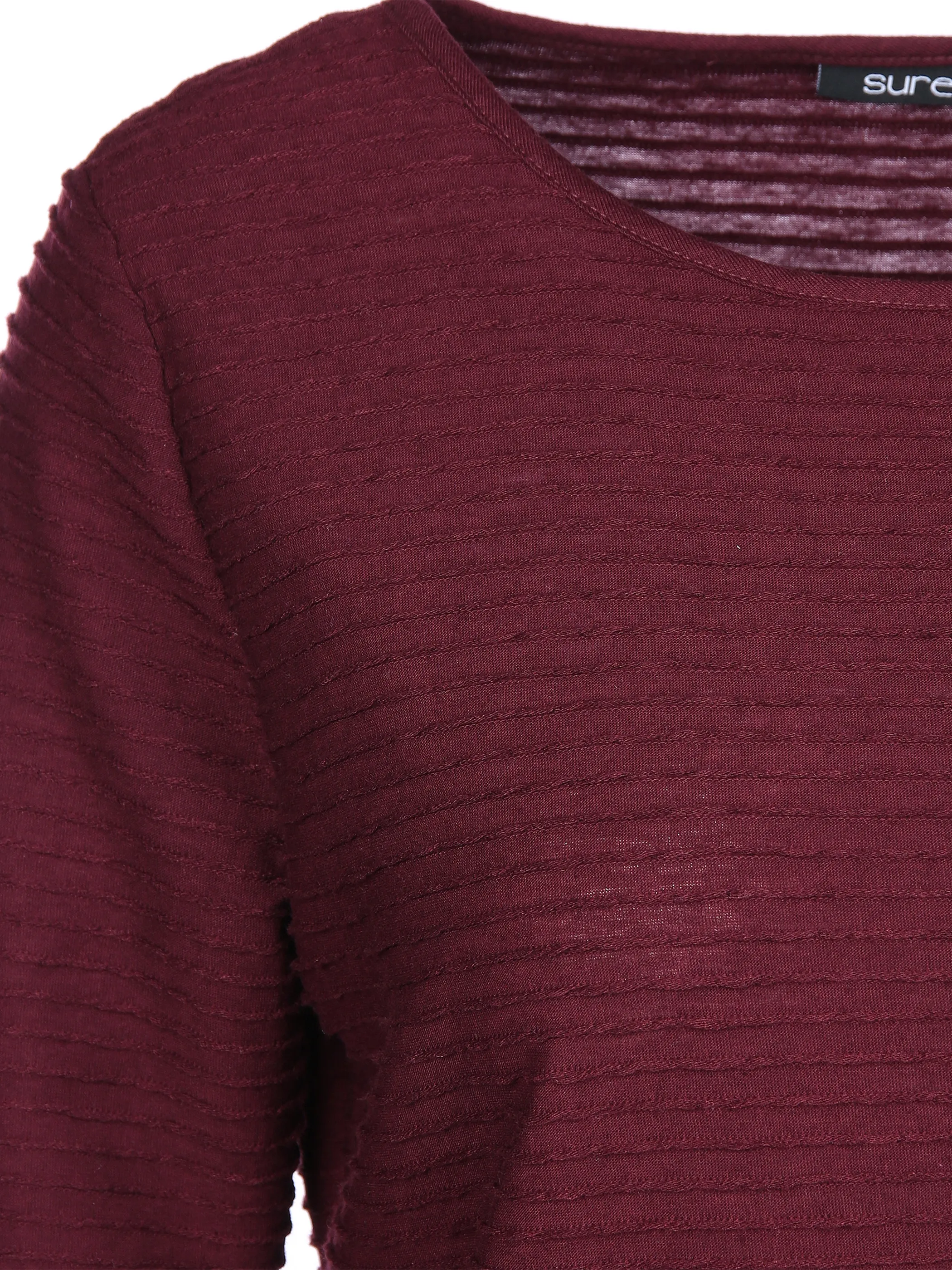 Sure Da-Struktur-Shirt 3/4 Arm Rot 857991 DR CHERRY 3