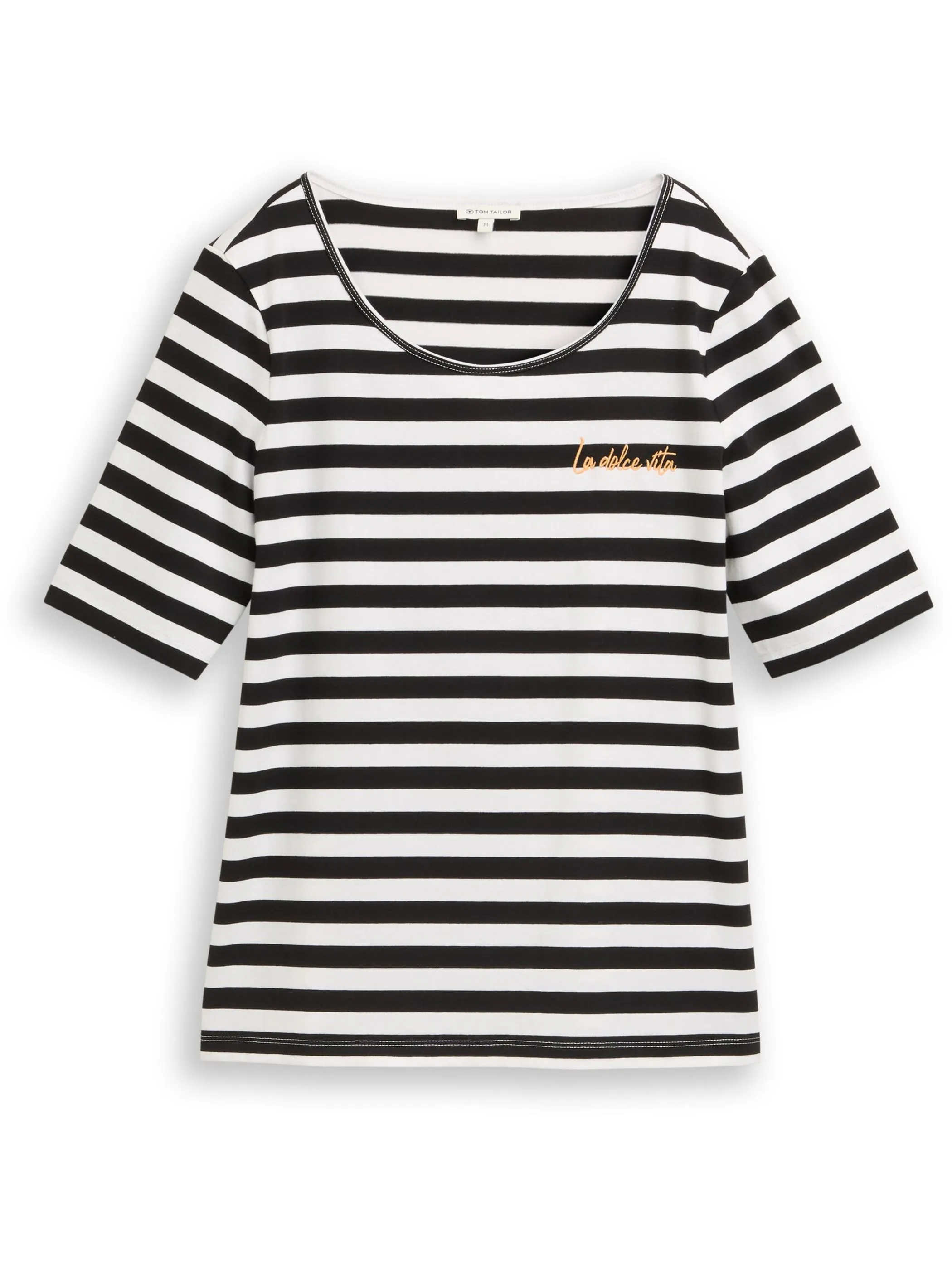 Tom Tailor 1051218 T-Shirt small embro Schwarz 926015 40328 5