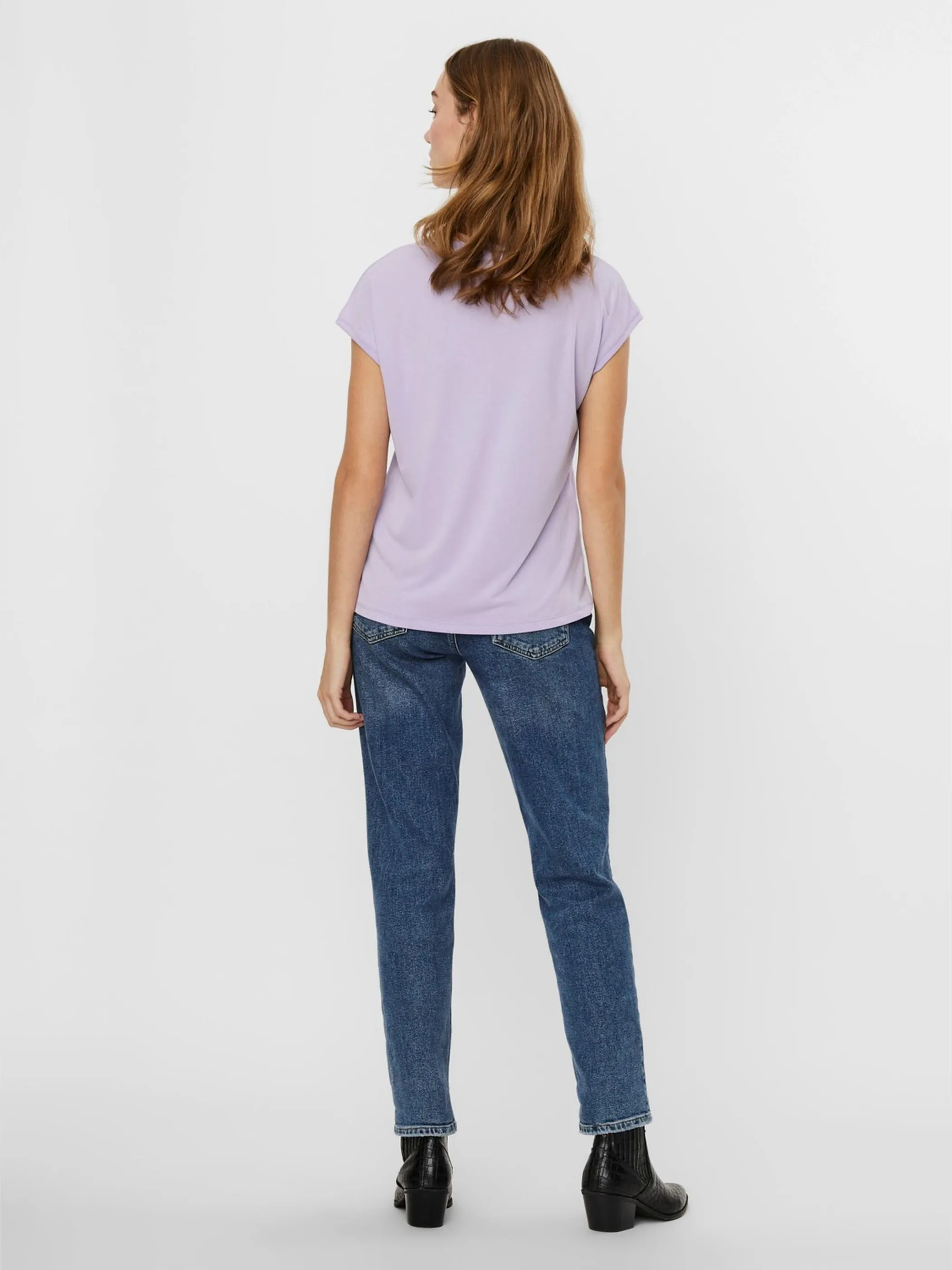 Vero Moda 10247666 VMFILLI SS V-NECK TEE Lila 852231 215451 3 Vero Moda 10247666 VMFILLI SS V-NECK TEE Lila 852231 215451 3