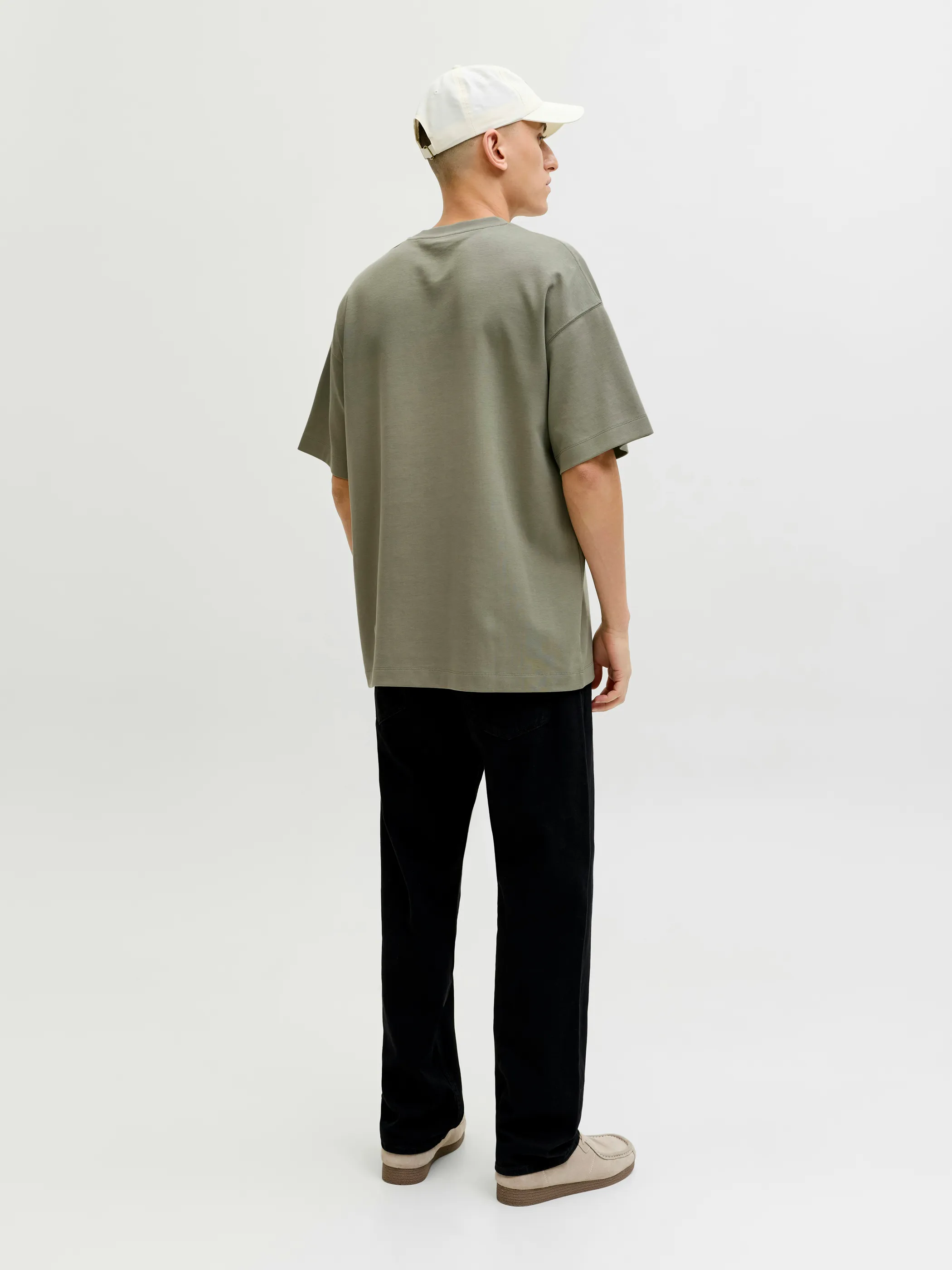 Jack Jones 12298906 JJEBARRON TEE SS O-NE Grün 927799 176725 2
