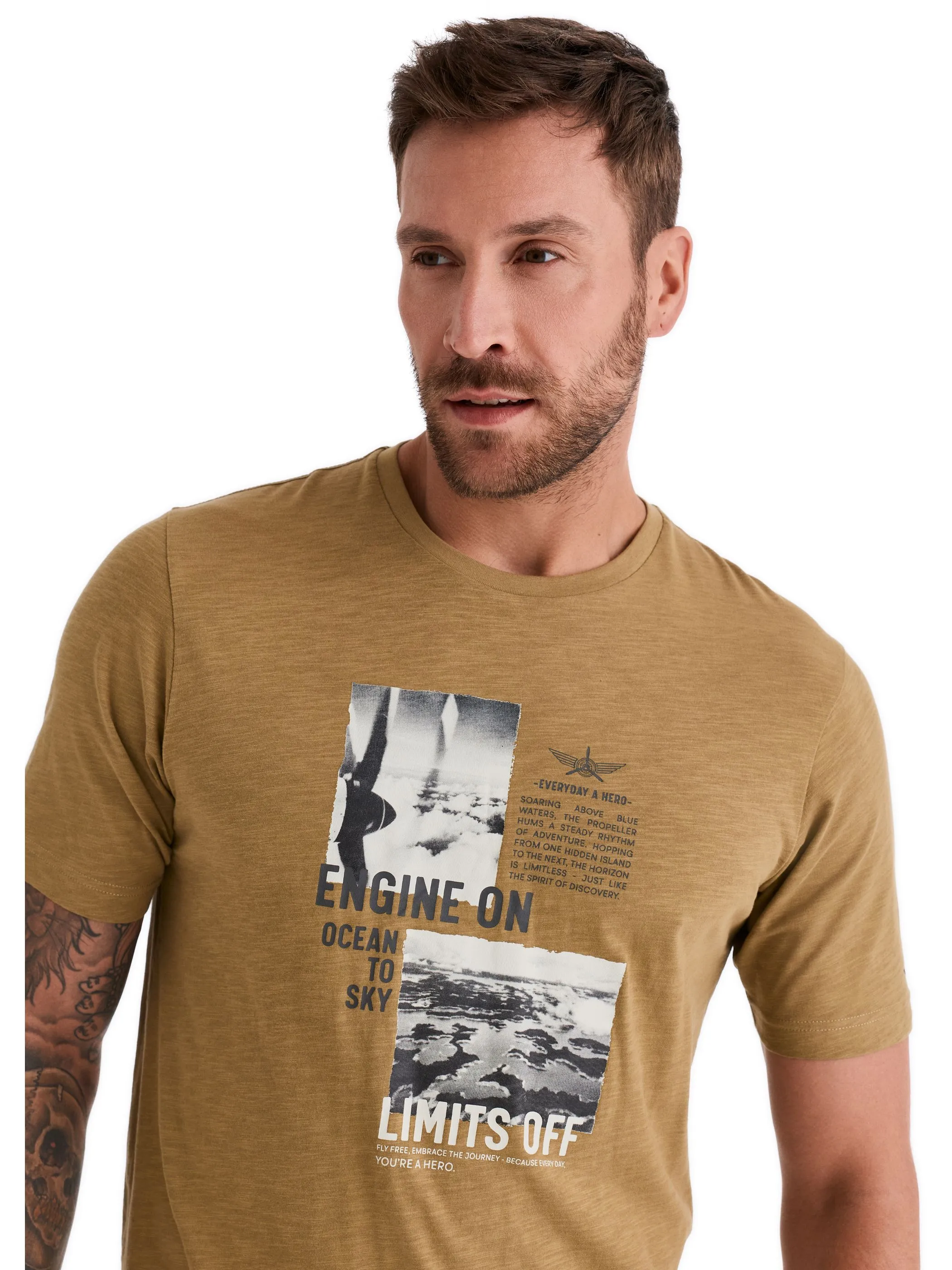 HERO by John Medoox 74306470002699 He-T-Shirt TIM,XXXL,y Gelb 928354 2699 3