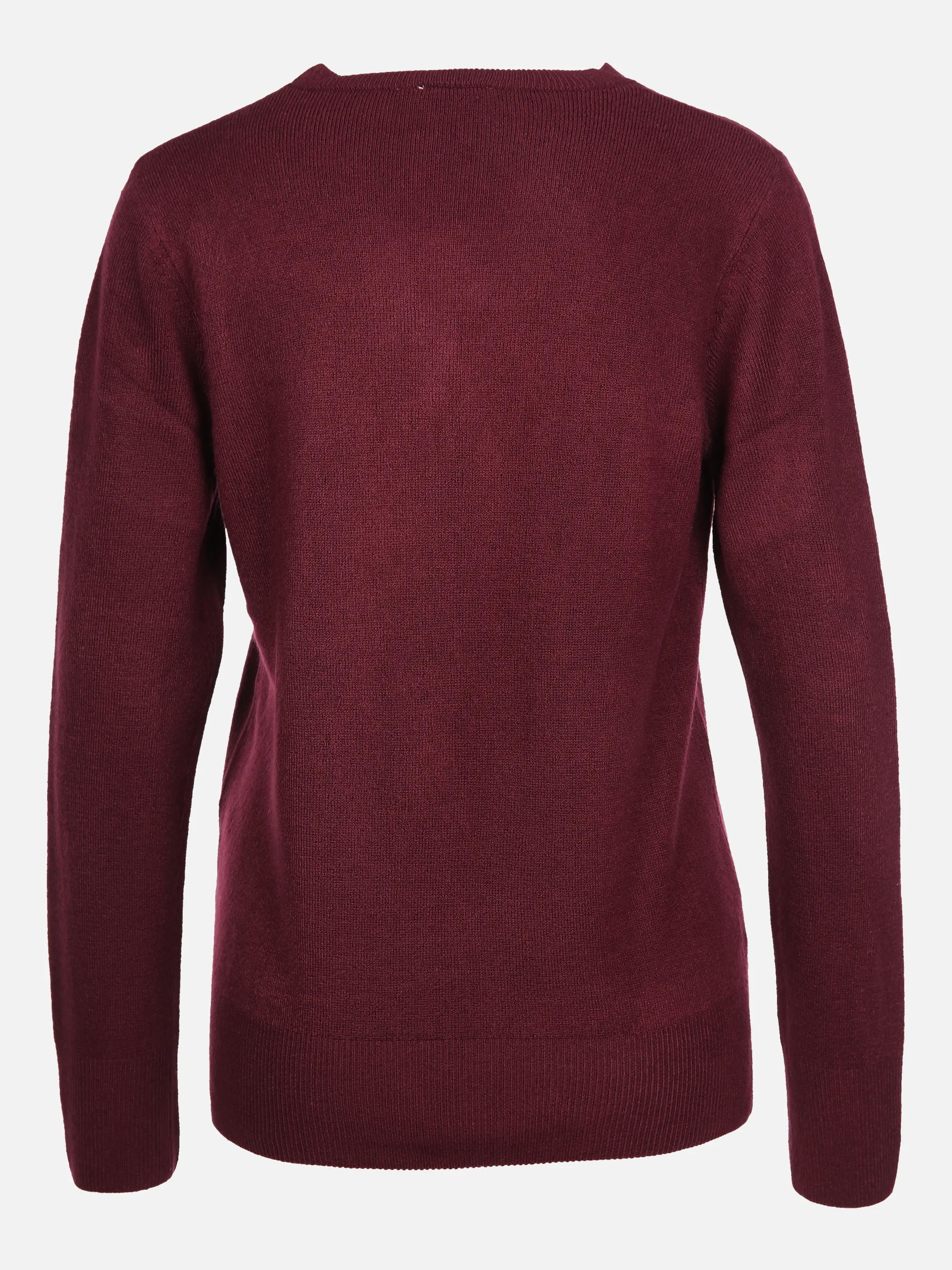 Sure Da-Rundhals-Pullover wie Cashm Rot 856106 BORDEAUX 2