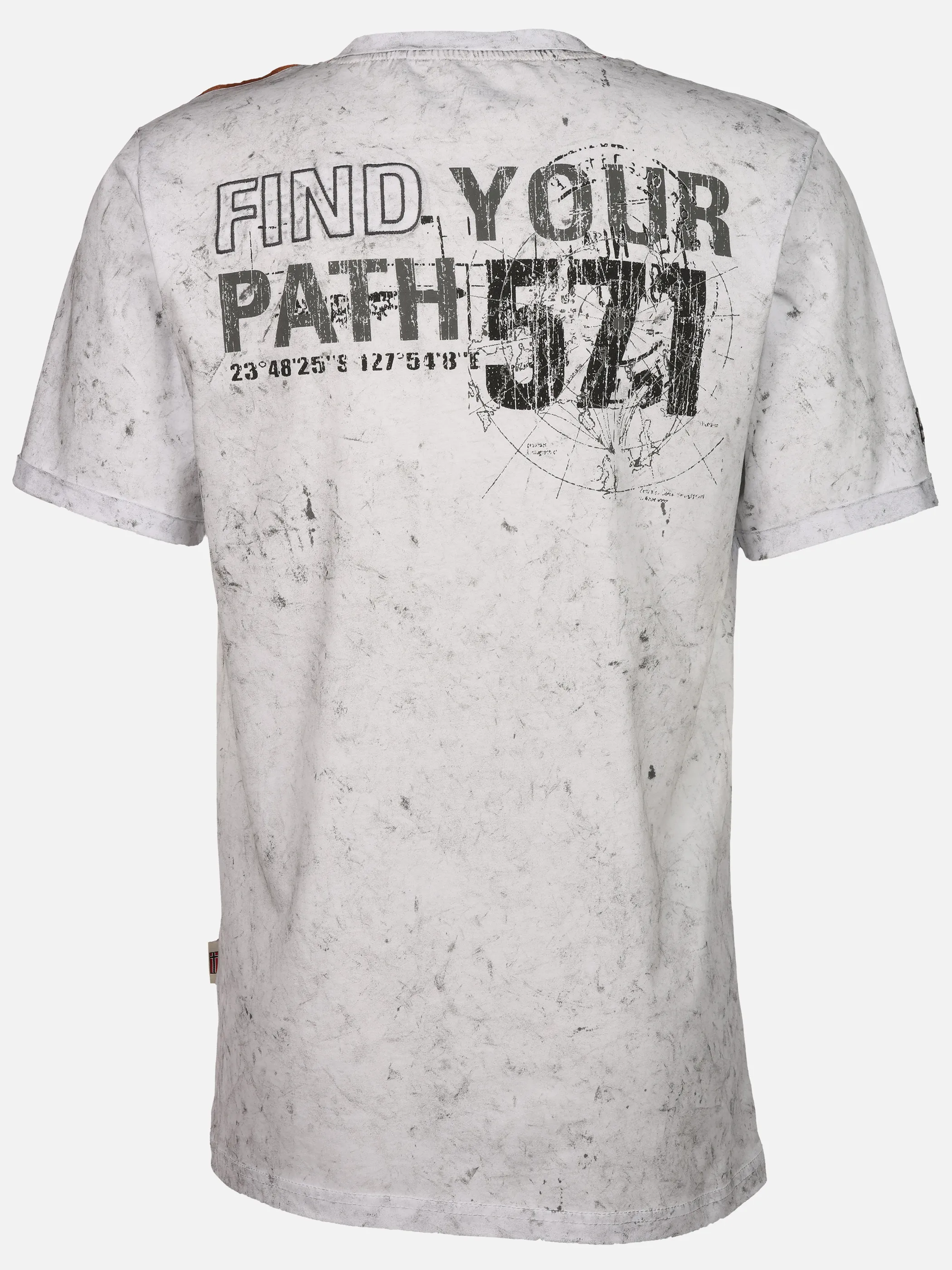 Southern Territory He. Henleyshirt 1/2 Arm print Weiß 926170 WHITE 2