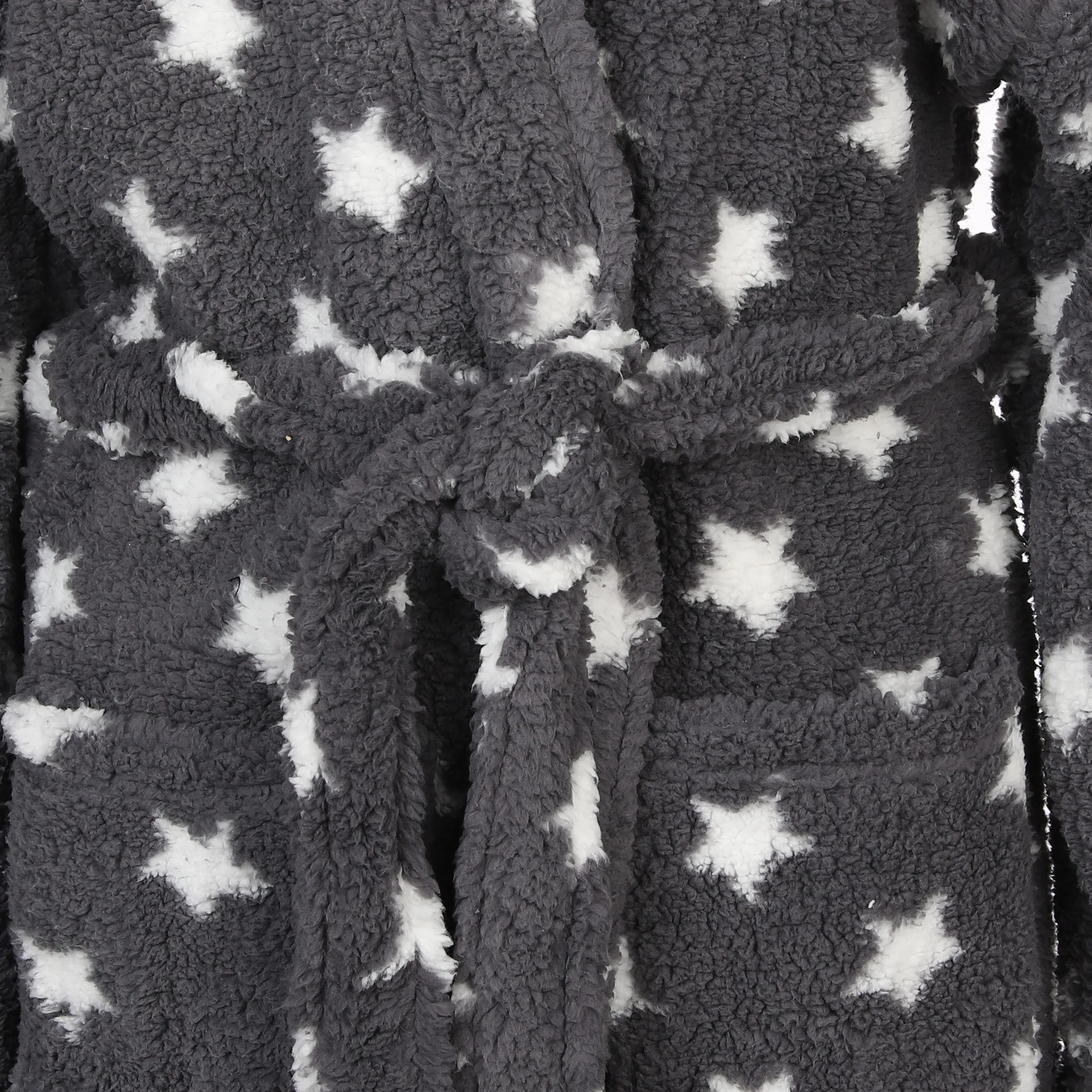 Dream House Kuschelbademantel mit Kapuze Grau 885850 GRAU/CREME 3 Dream House Kuschelbademantel mit Kapuze Grau 885850 GRAU/CREME 3