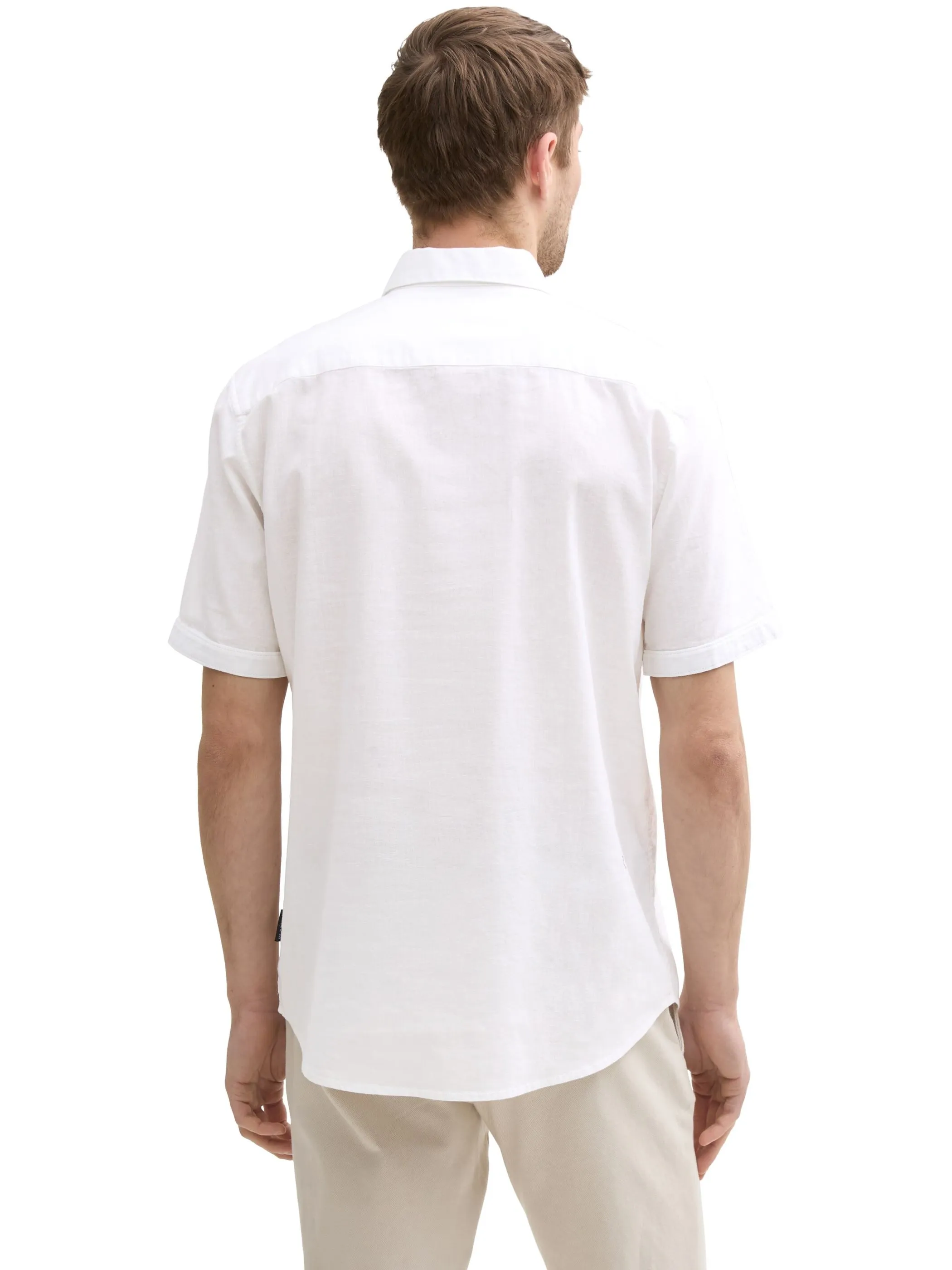 Tom Tailor 1045098 NOS cotton linen shirt Weiß 905890 20000 3