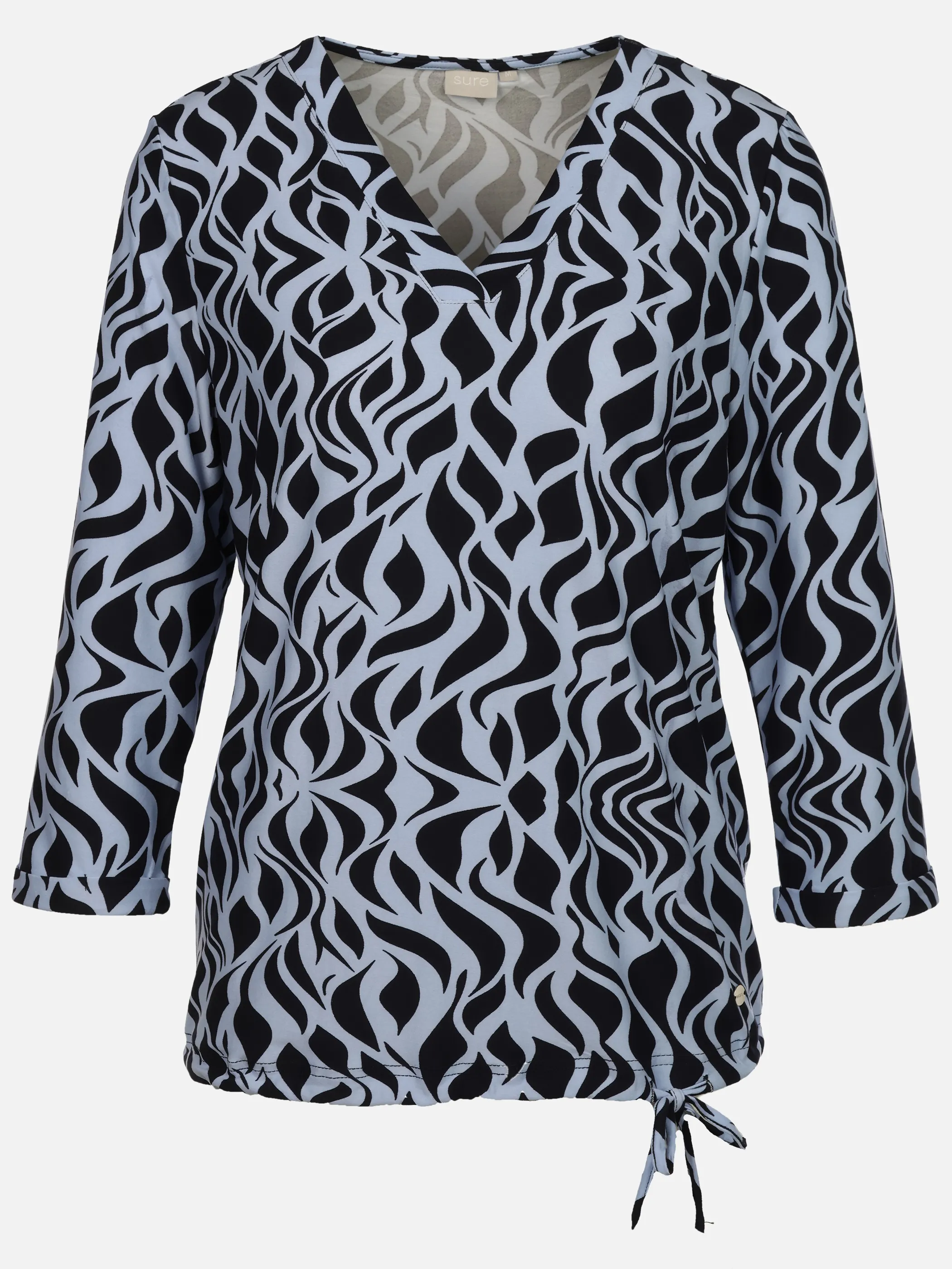 Sure Da-Shirt m. Alloverprint Marine 933602 P3 1