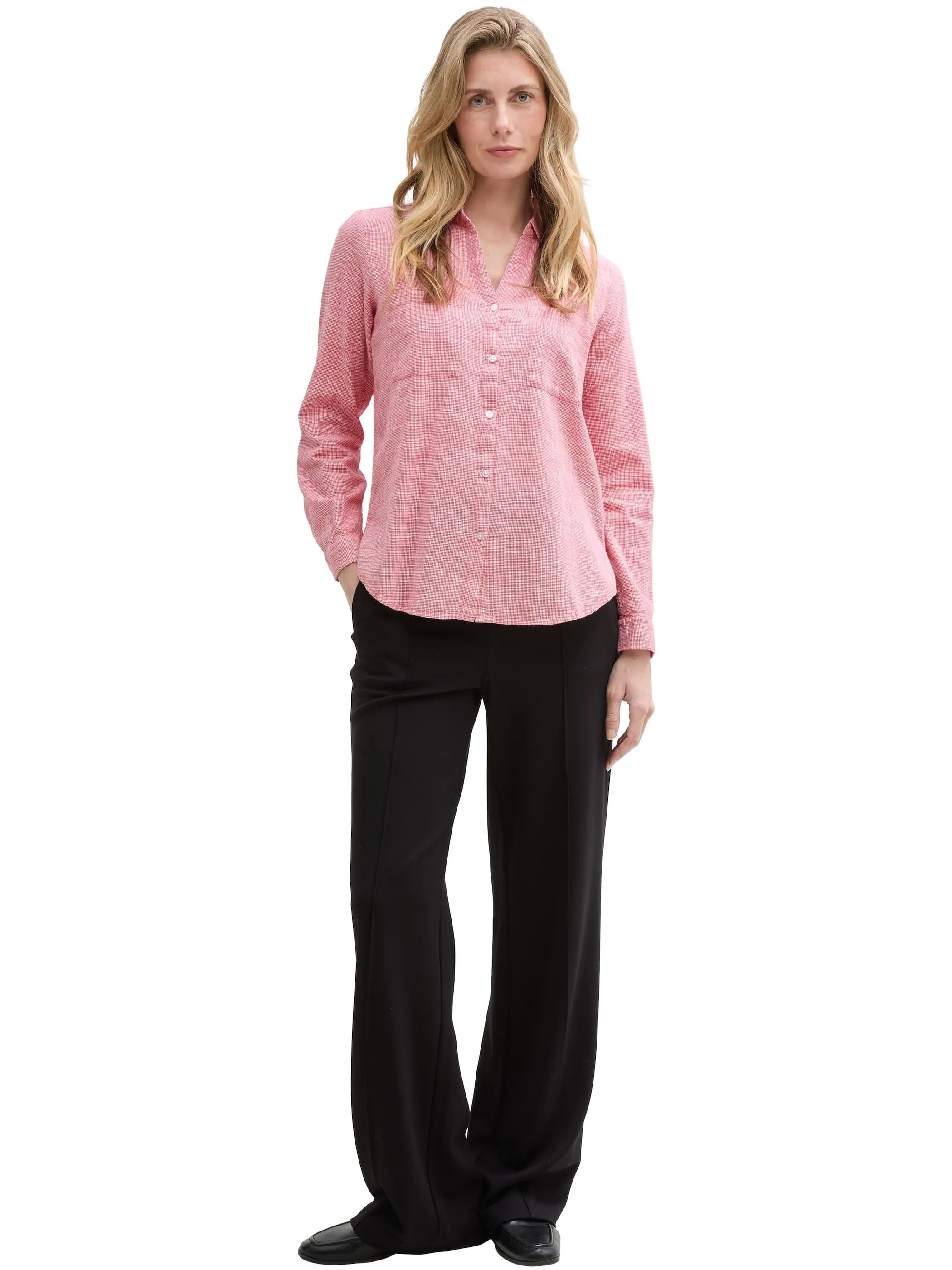 Tom Tailor 1035247 NOS blouse with slub structure Rot 890586 11016 4