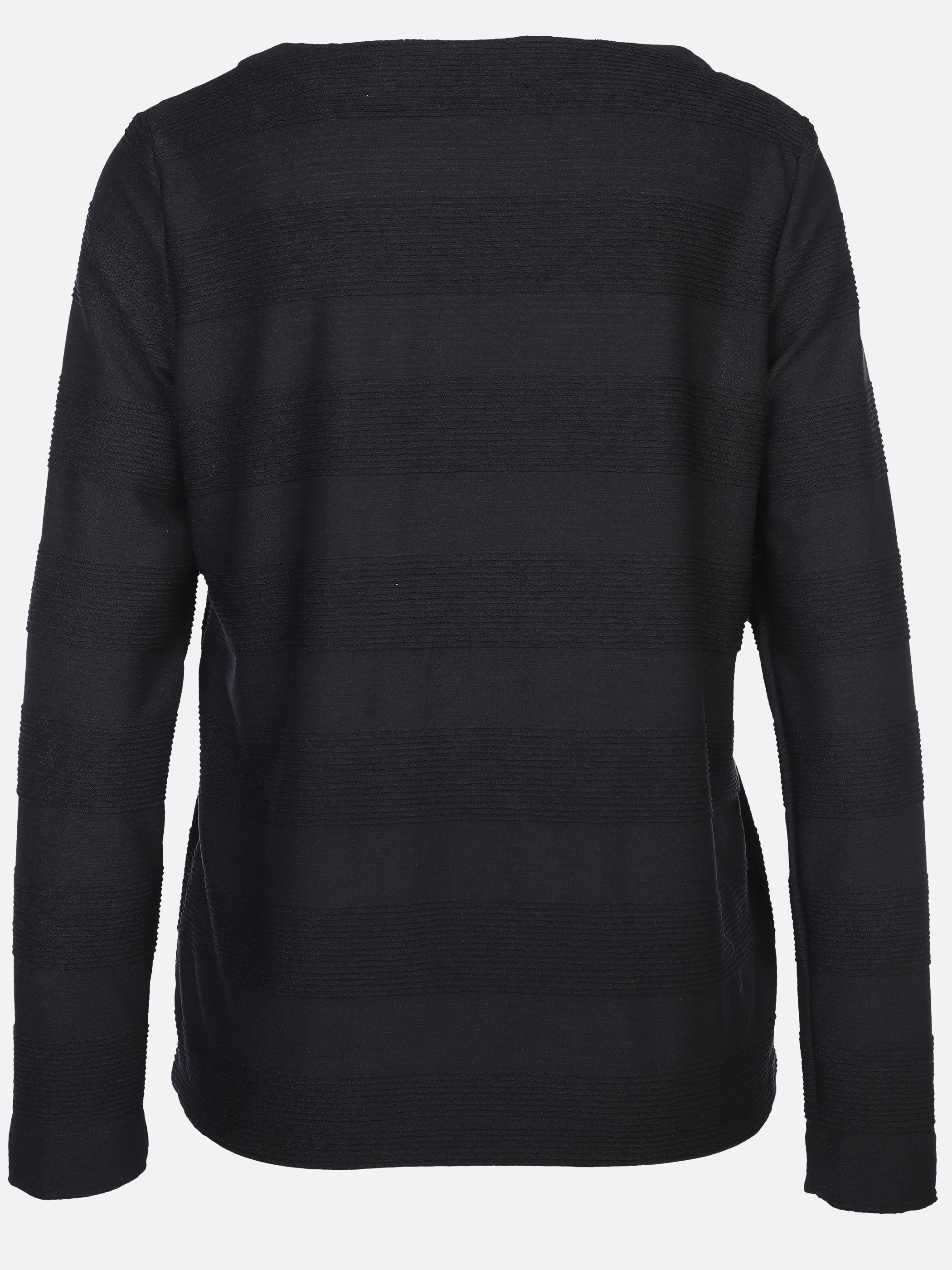 Lisa Tossa Da-Struktur-Ringel-Shirt Schwarz 897652 SCHWARZ 2