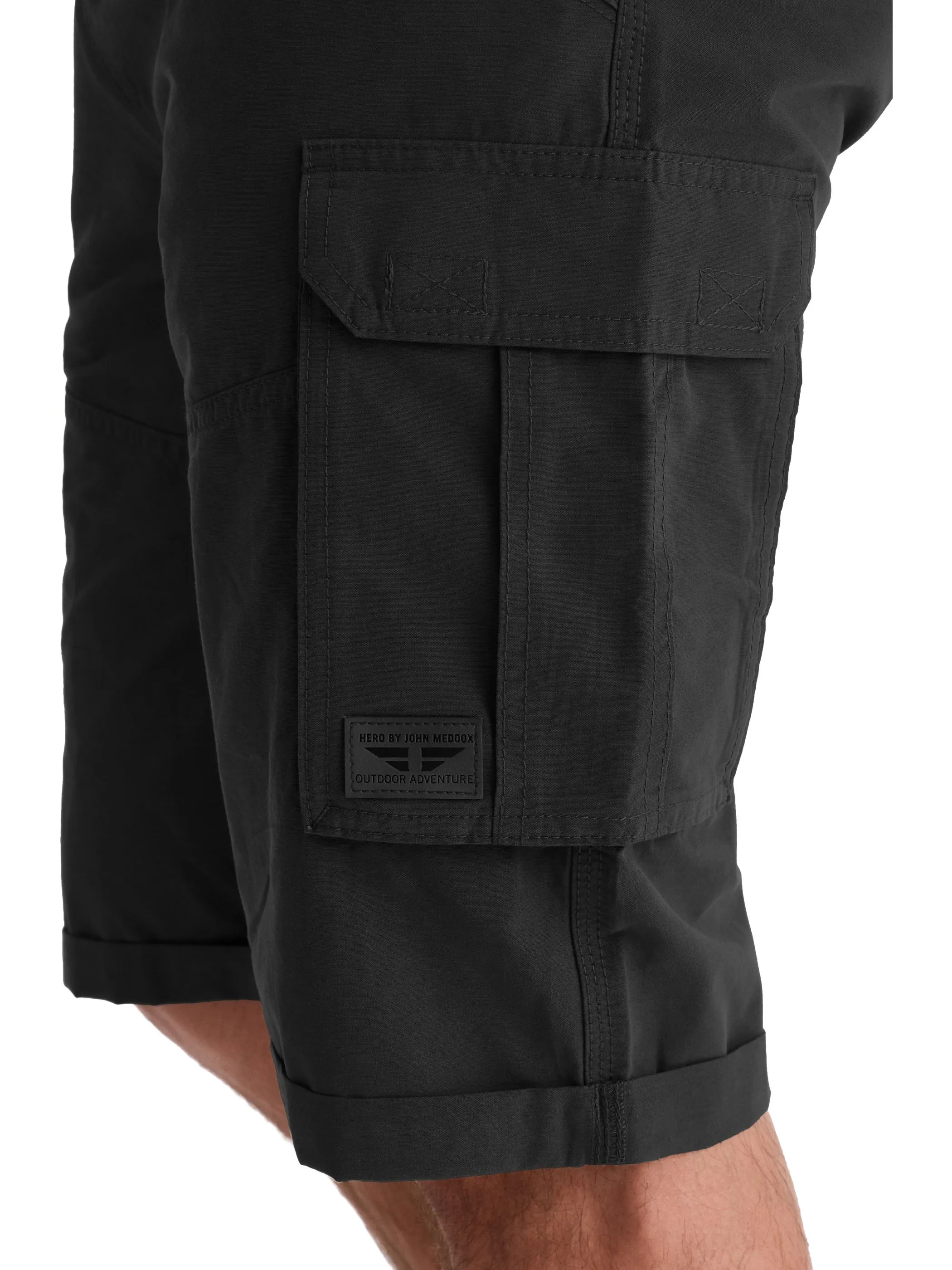 HERO by John Medoox 71360550006117 He-Outdoor Shorts  HAMILTON, 40 Grau 928366 6117 3