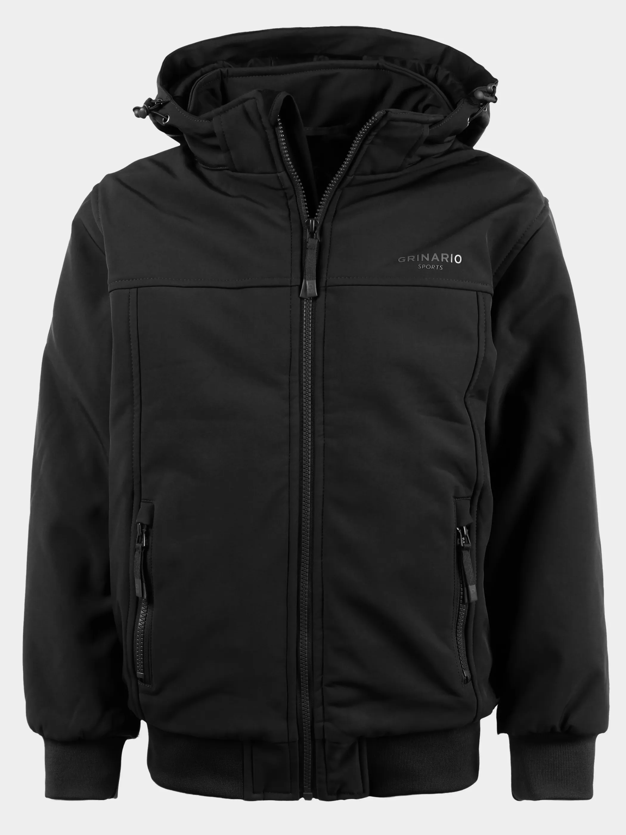 Grinario Sports TB-Softshelljacke gefüttert, m. abnehmbarer Kapuze Schwarz 928825 19-3911TCX 1