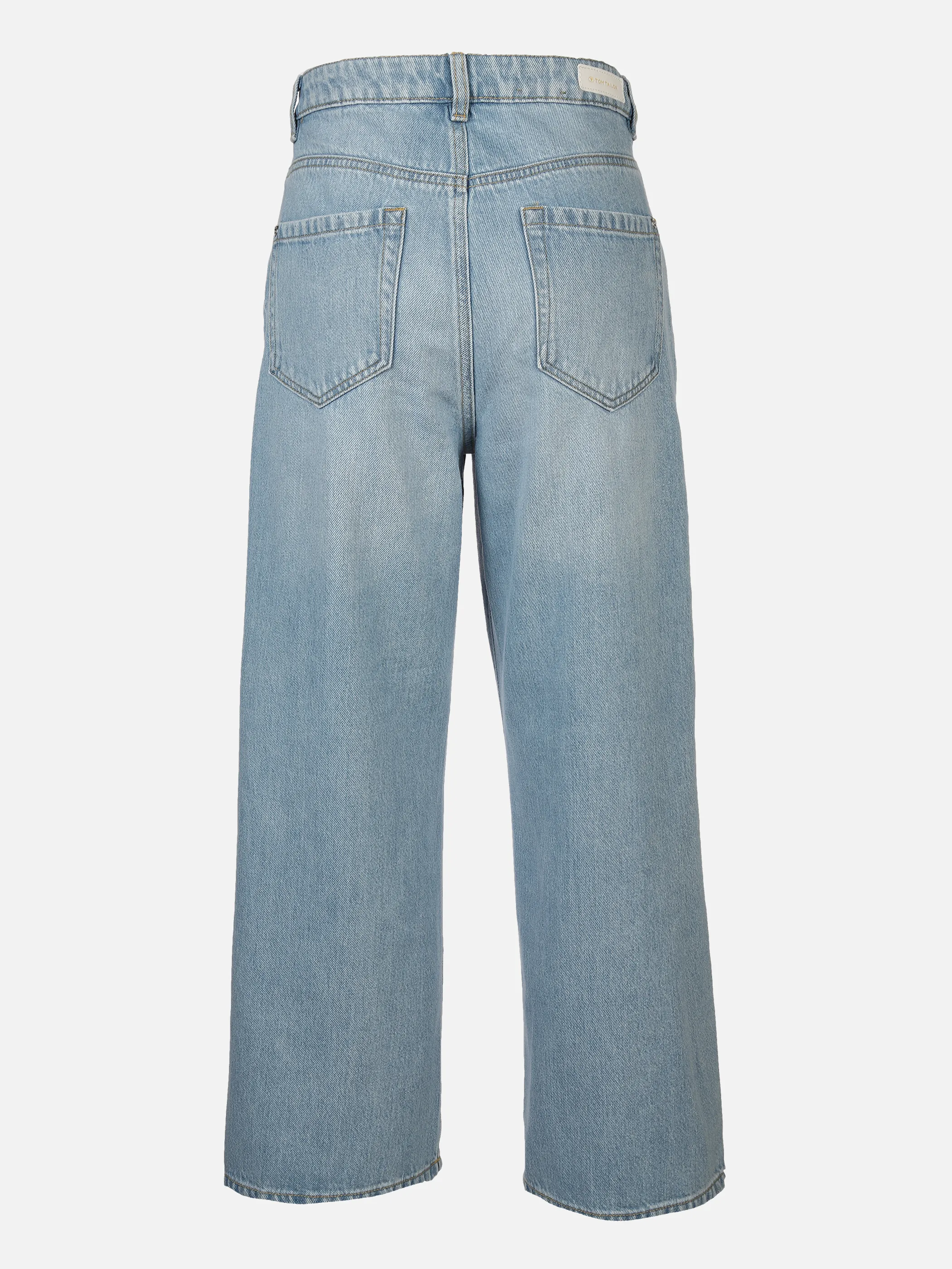TOM TAILOR Damen Culotte Jeans – Verkürzte Weitehose, Baumwollmischung, Seitliche Taschen, Gürtelschlaufen – Größen XS Bis 3XL