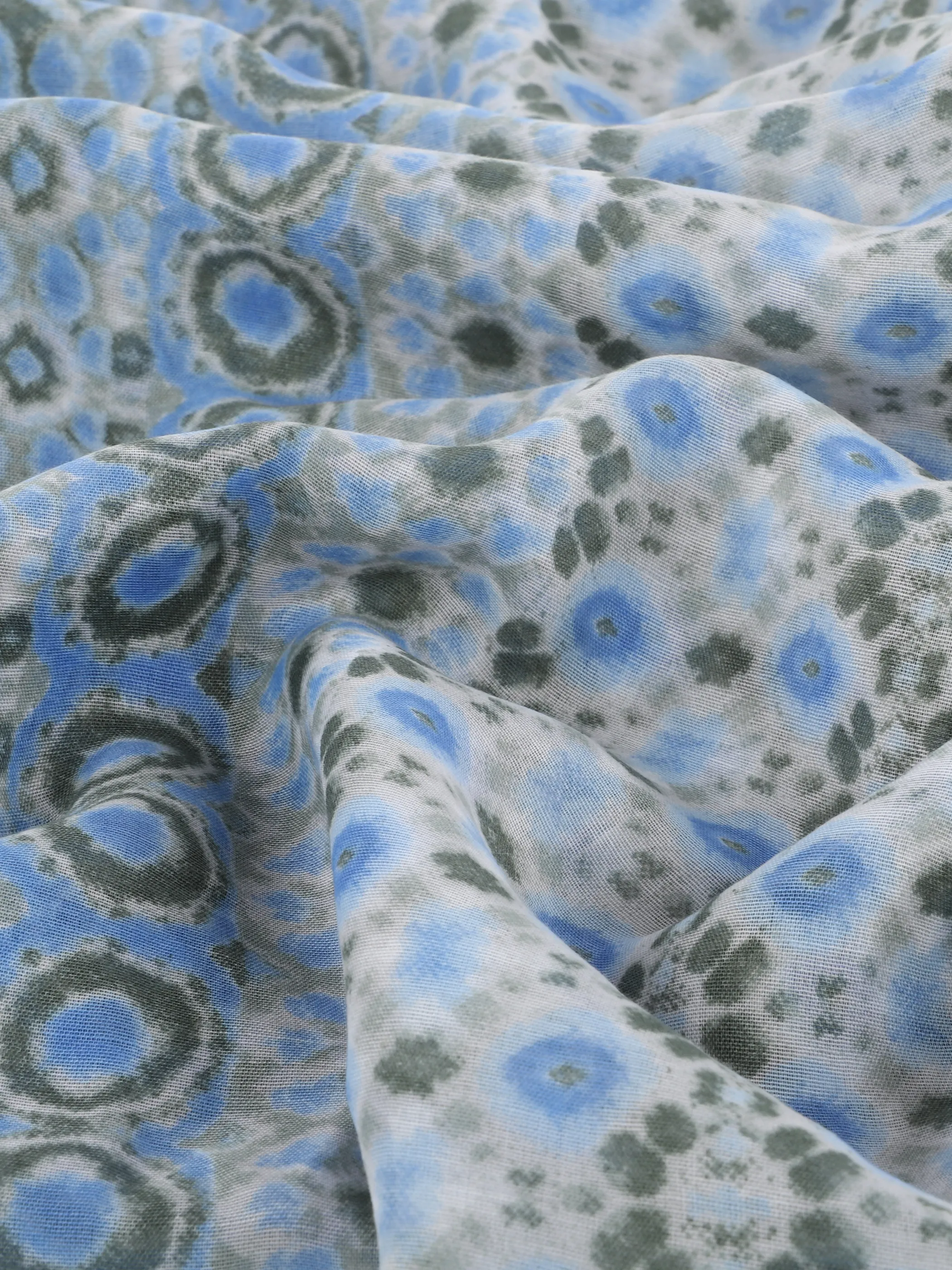 Sure Da-Schlauchschal m. Batikdruck Salbei 890190 SALBEI 2