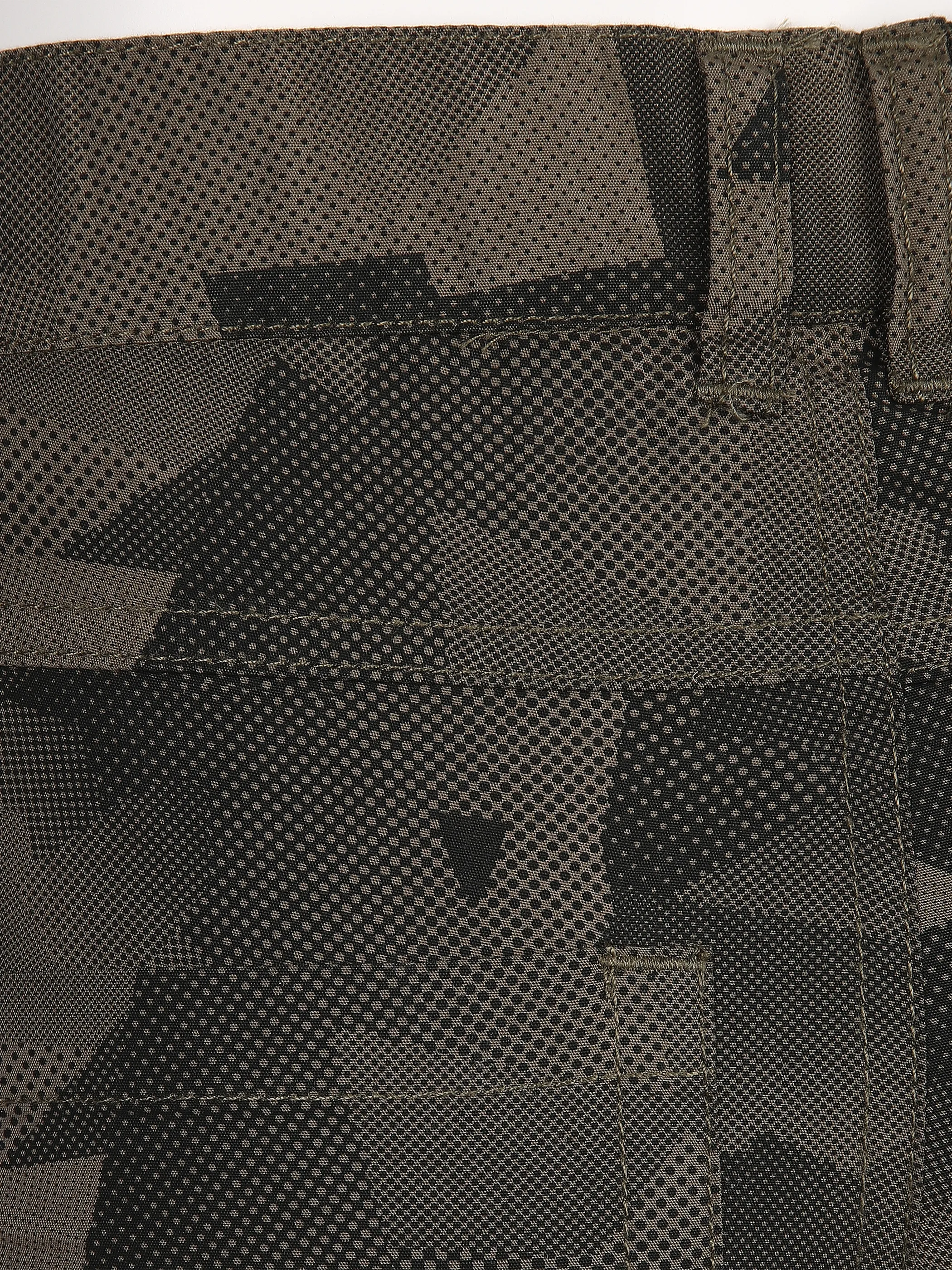 Stop + Go TB Shorts in khaki mit AOP Grün 851978 KHAKI 3