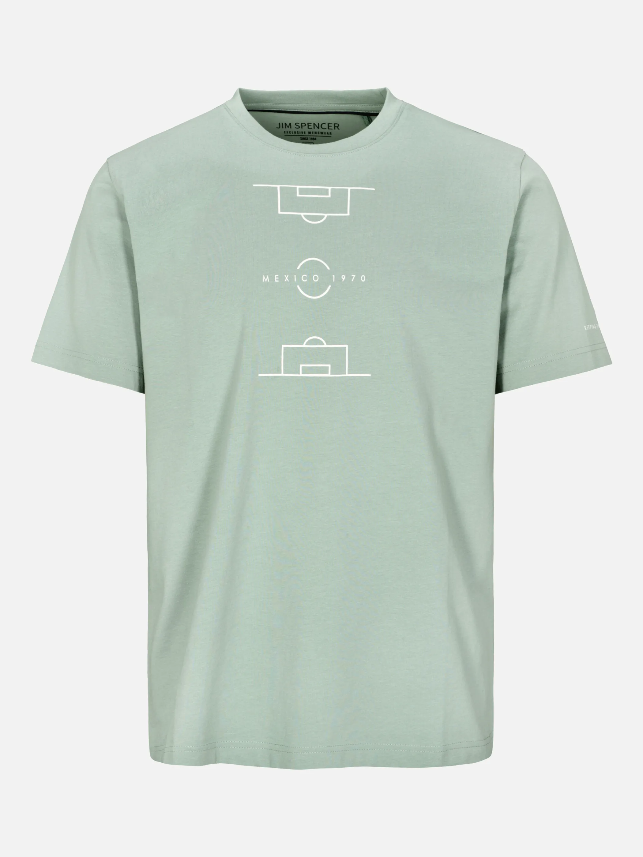 Jim Spencer He. T-Shirt 1/2 Arm Fussball Grün 925109 551 1